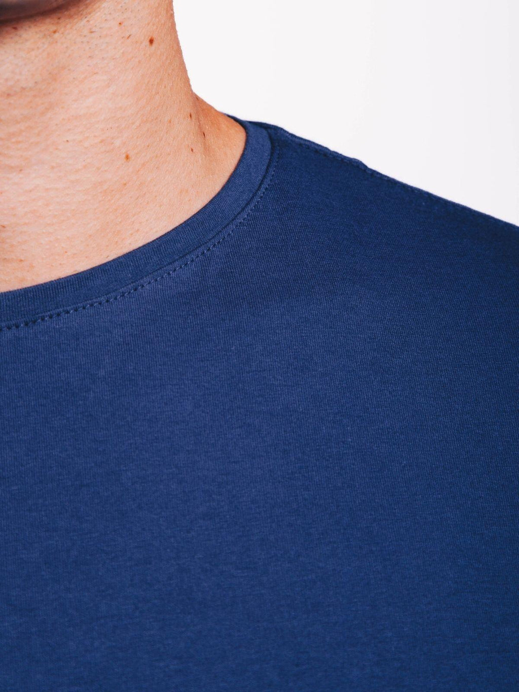 Camiseta Egípcio Gola Redonda Azul Navy