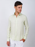 Camisa de Botão ML Puro Linho Acqua