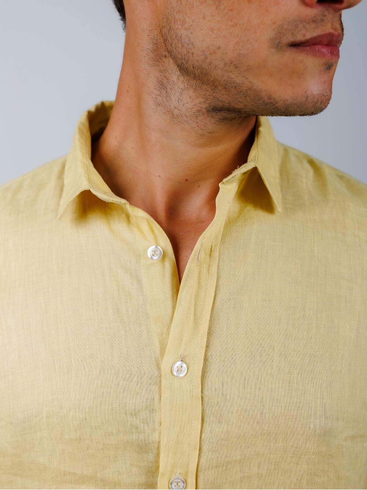 Camisa de Botão ML Puro Linho Gold
