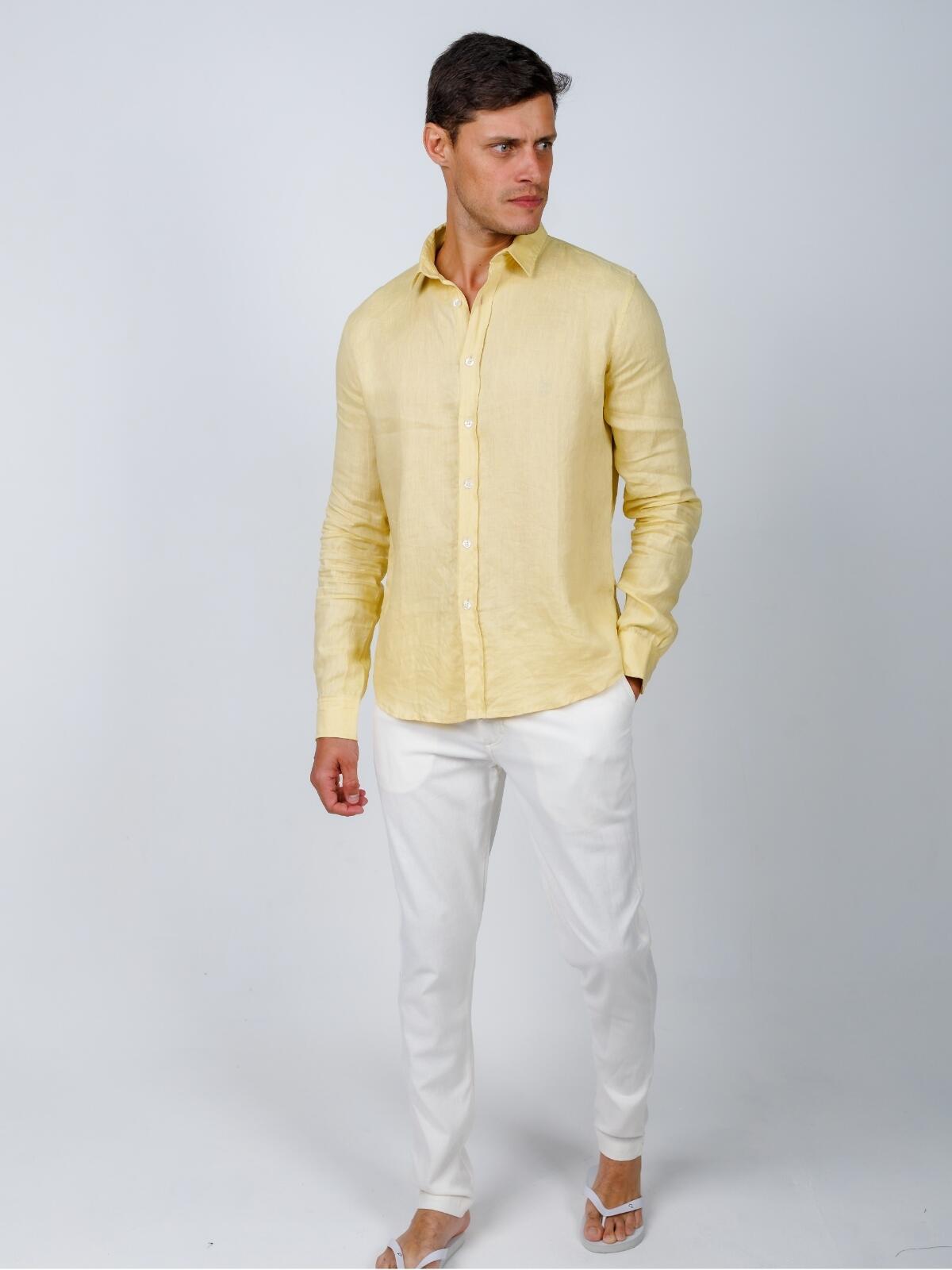 Camisa de Botão ML Puro Linho Gold