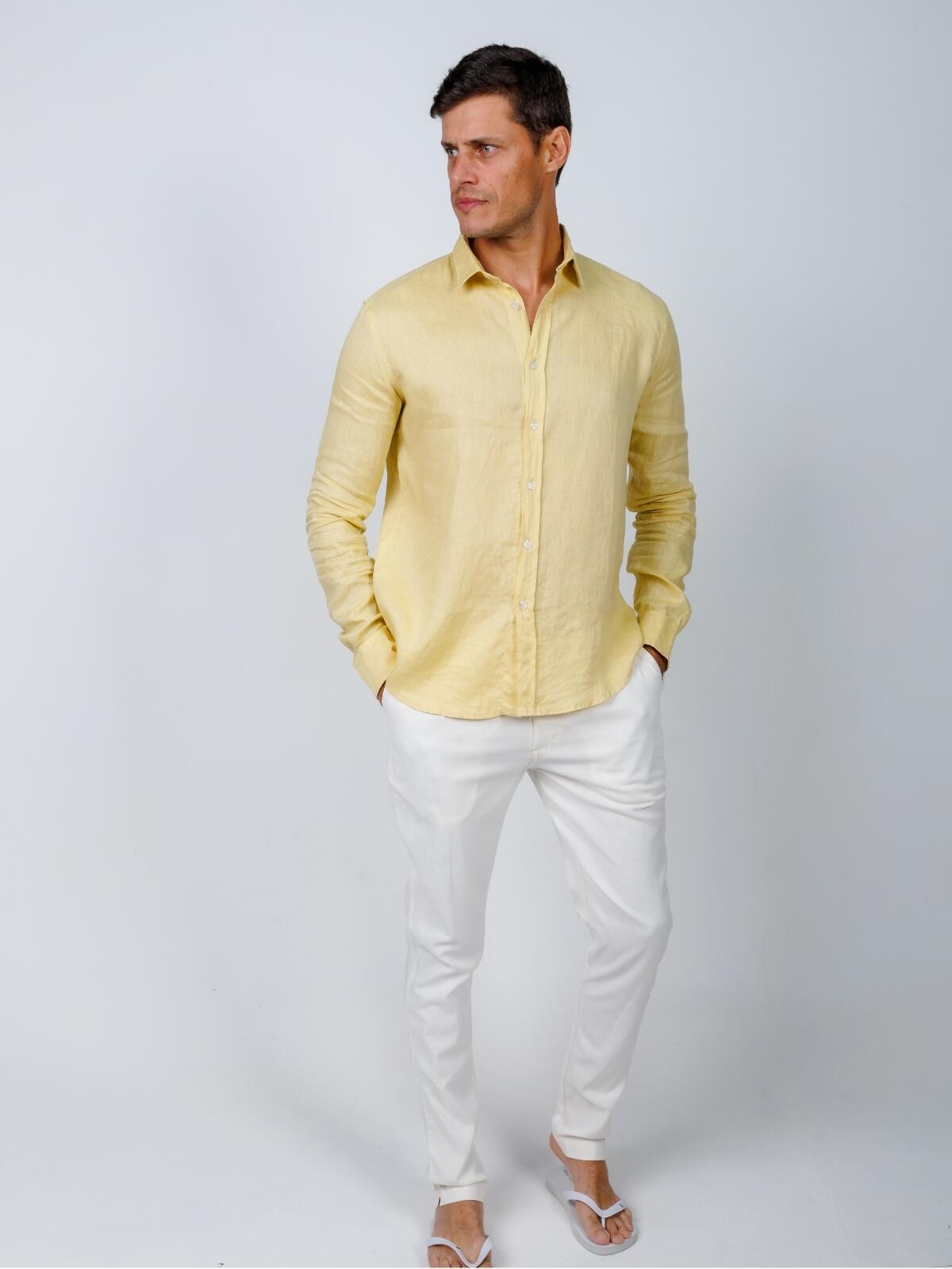 Camisa de Botão ML Puro Linho Gold