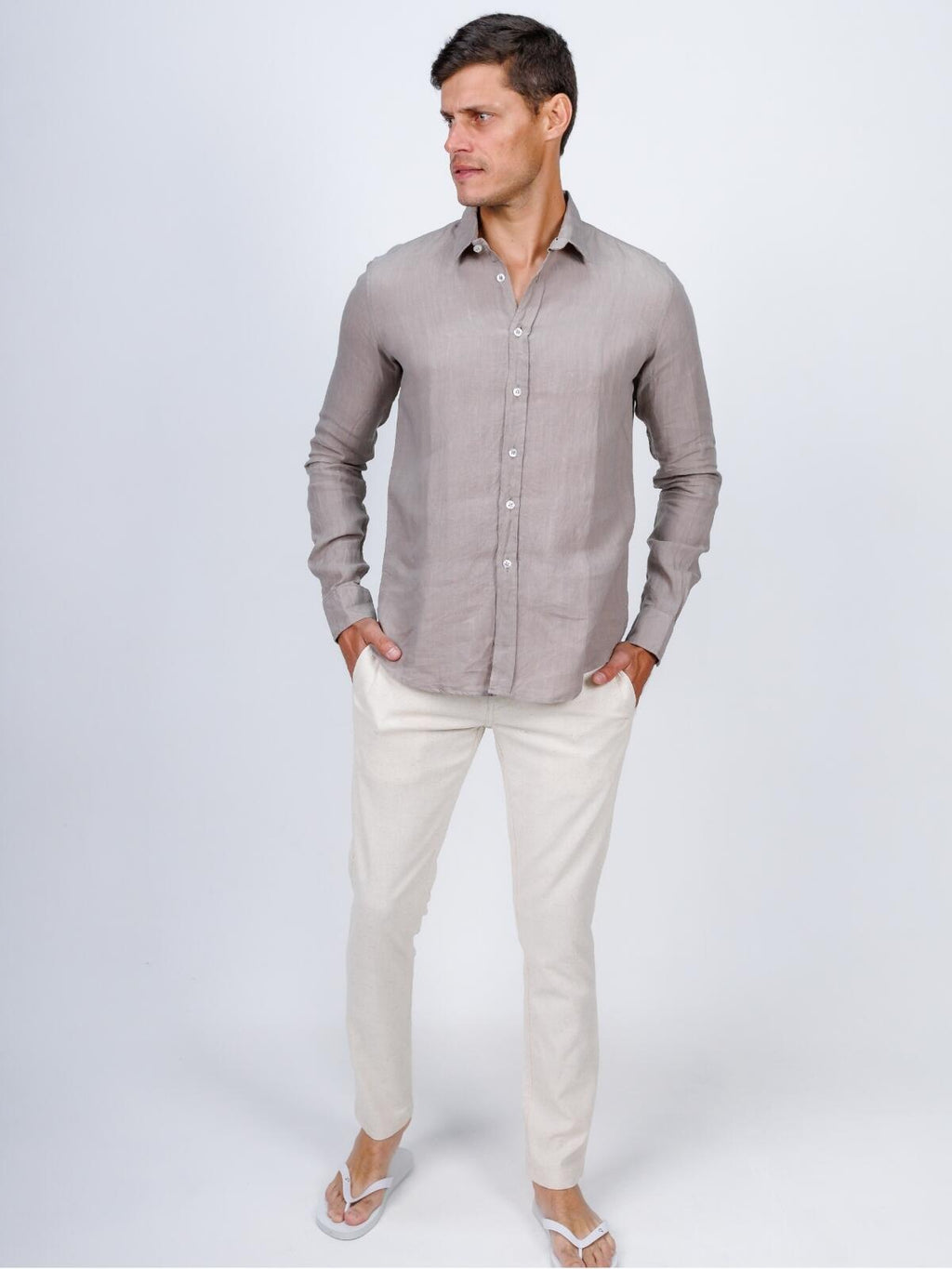 Camisa de Botão ML Puro Linho Nique