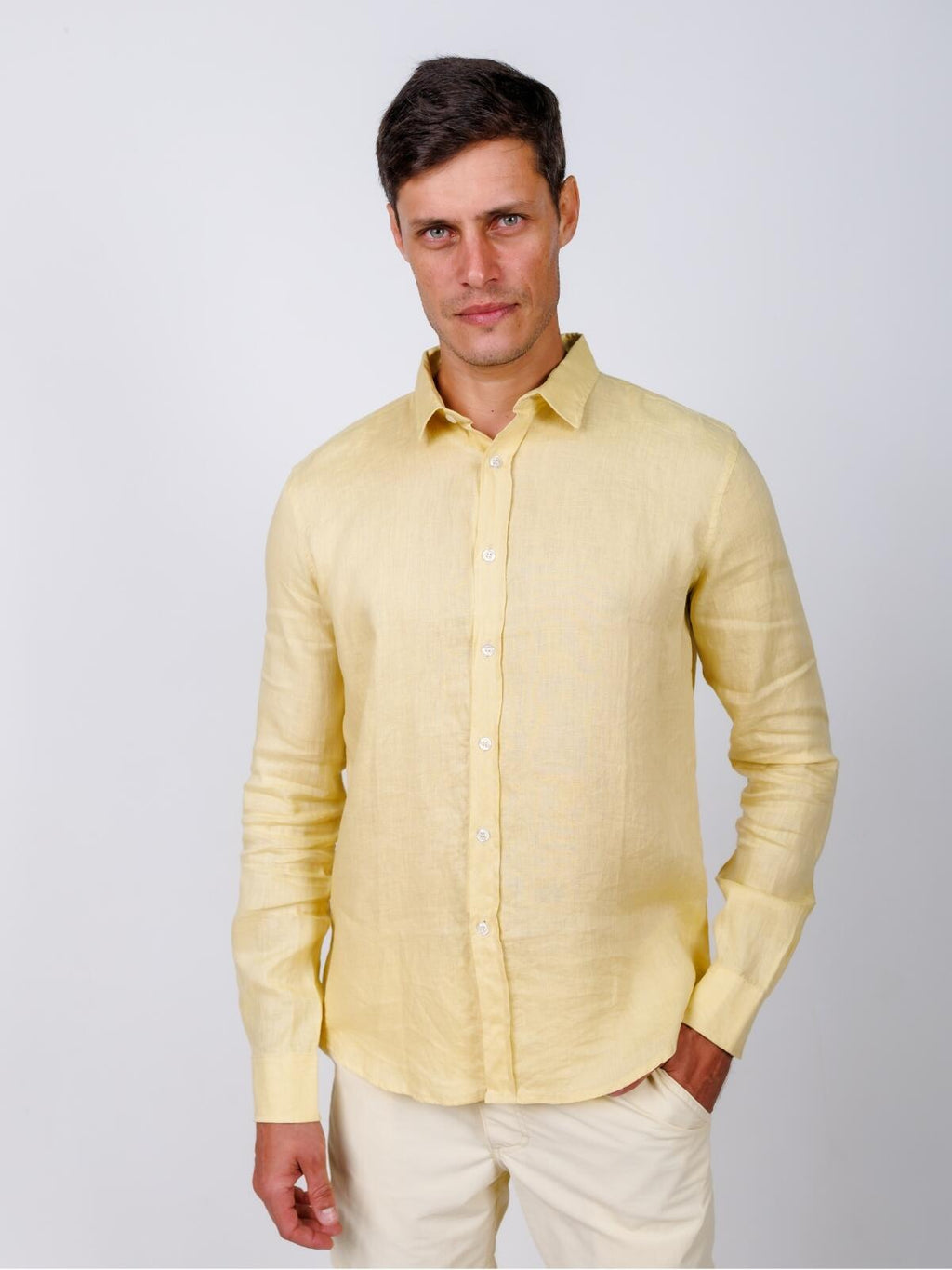 Camisa de Botão ML Puro Linho Gold