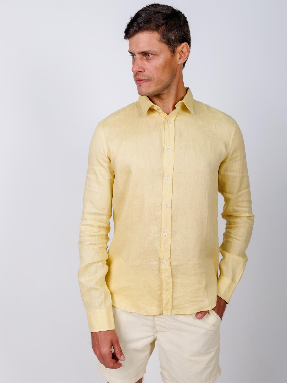 Camisa de Botão ML Puro Linho Gold