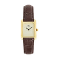 Relógio Masculino Square Croco Bronx Full Gold 33mm Marrom