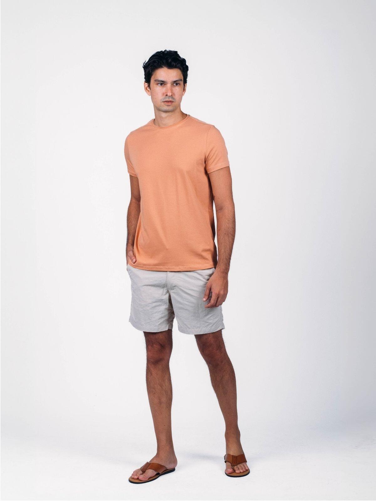 Camiseta Egípcio Gola Redonda Amendoa