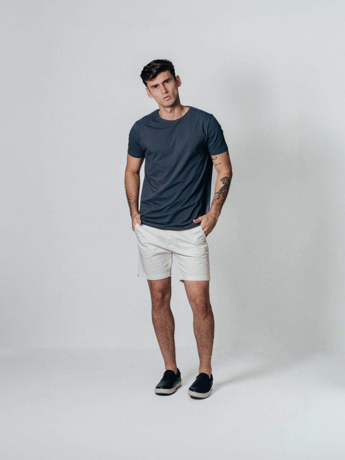 Camiseta Egípcio Gola Redonda Steel