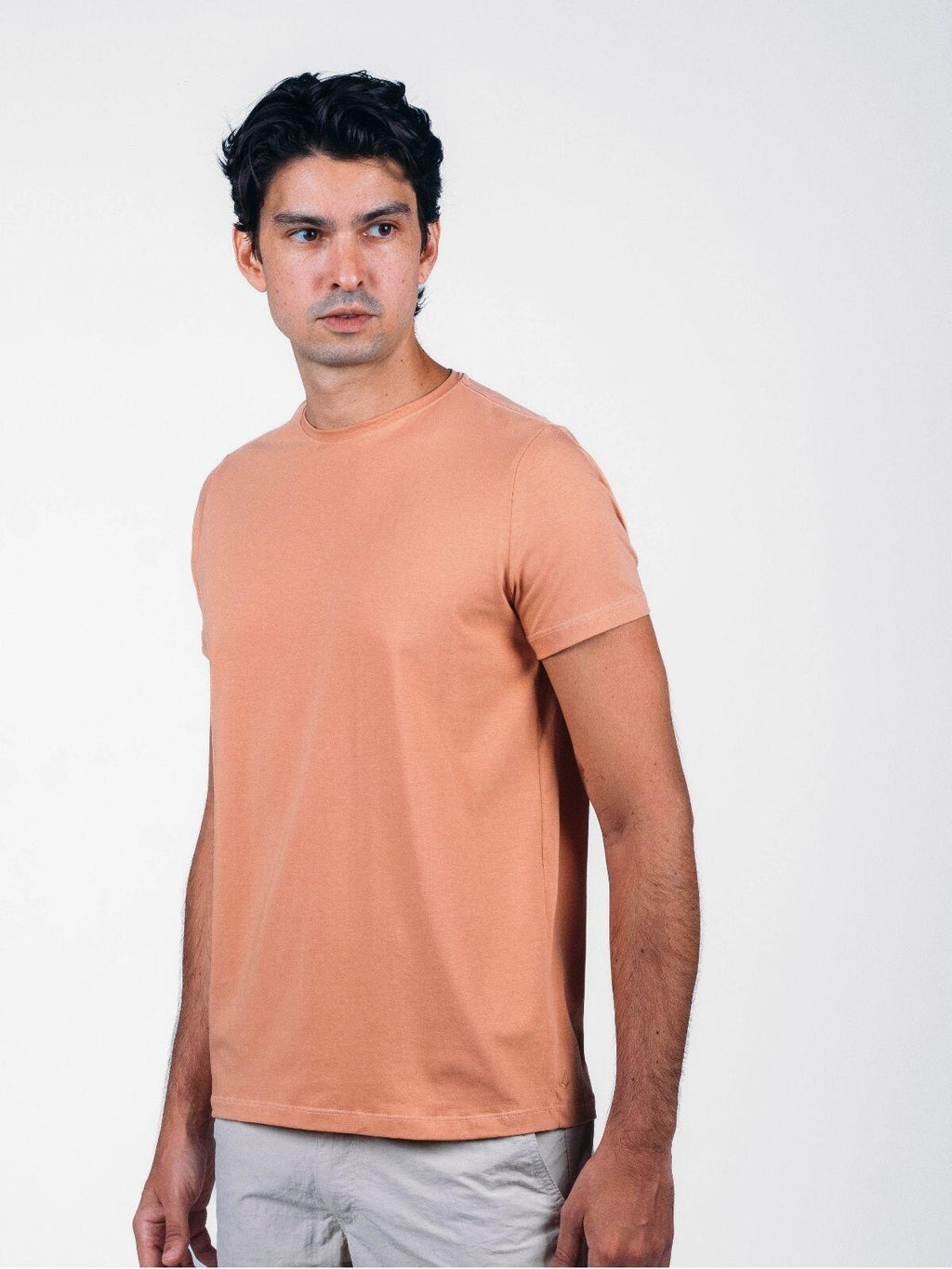 Camiseta Egípcio Gola Redonda Amendoa