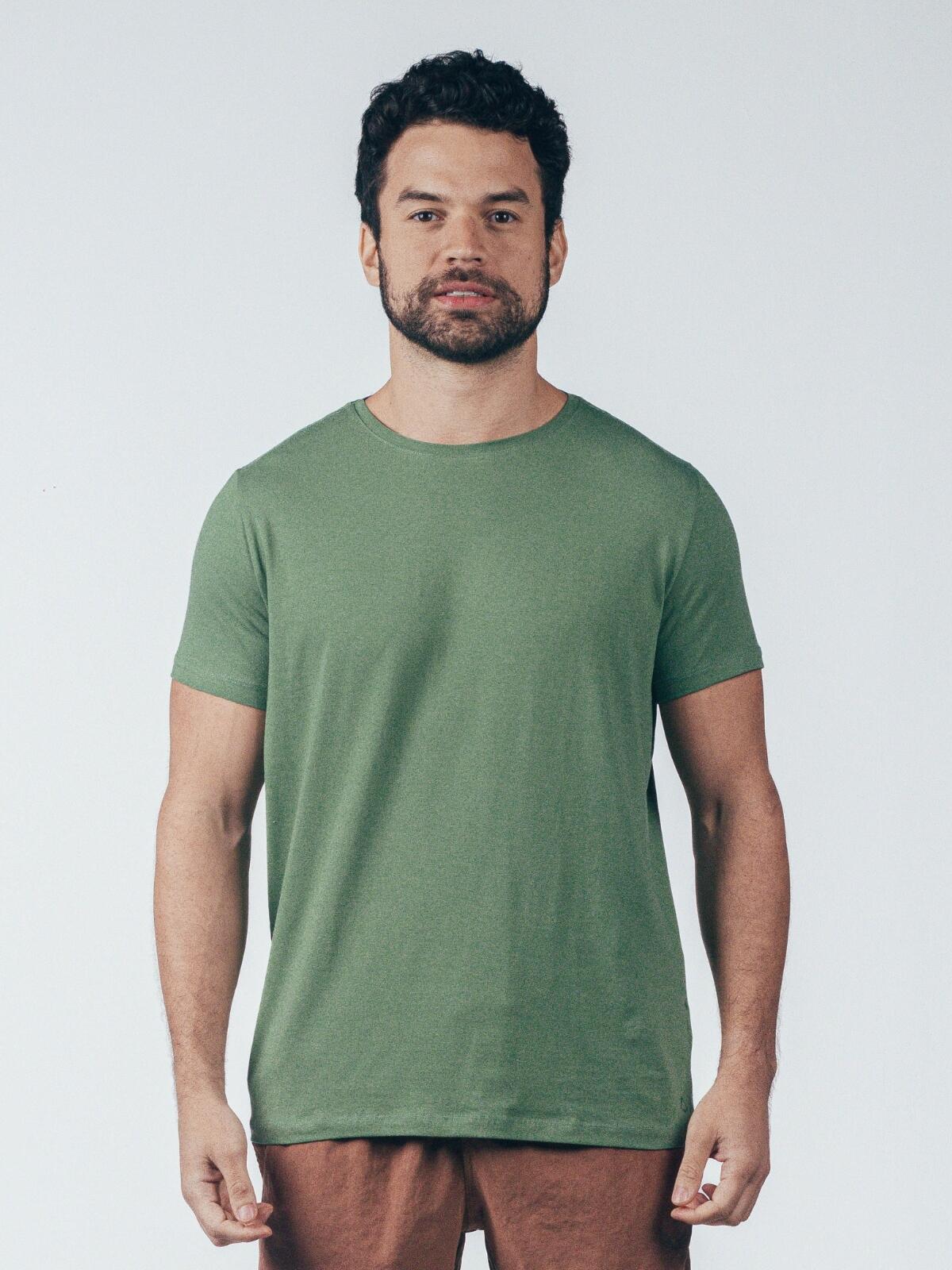 Camiseta Egípcio Gola Redonda Army Verde