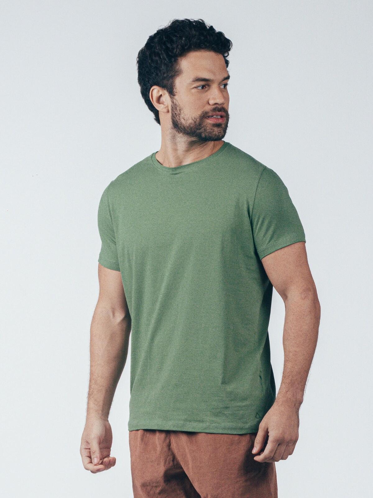 Camiseta Egípcio Gola Redonda Army Verde
