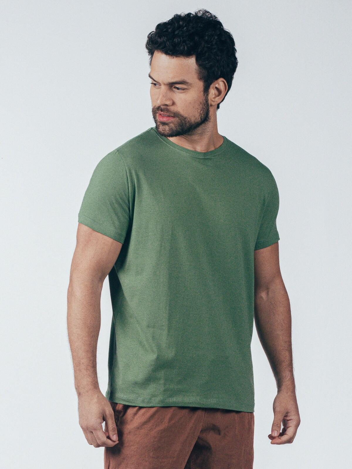 Camiseta Egípcio Gola Redonda Army Verde