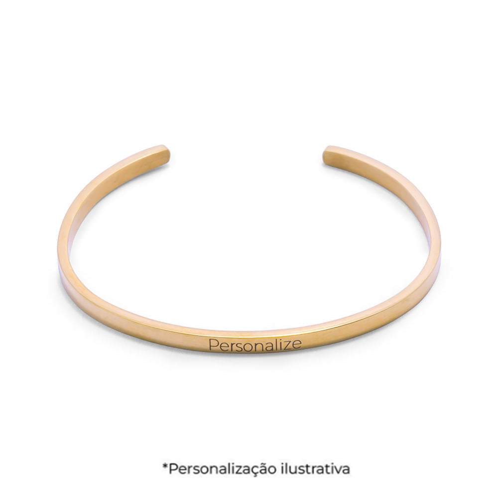 Bracelete Cuff Slim de Prata 925