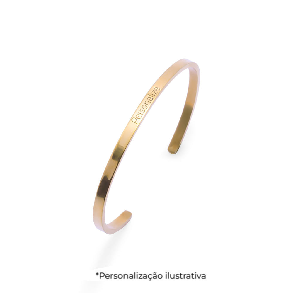 Bracelete Cuff Slim de Prata 925