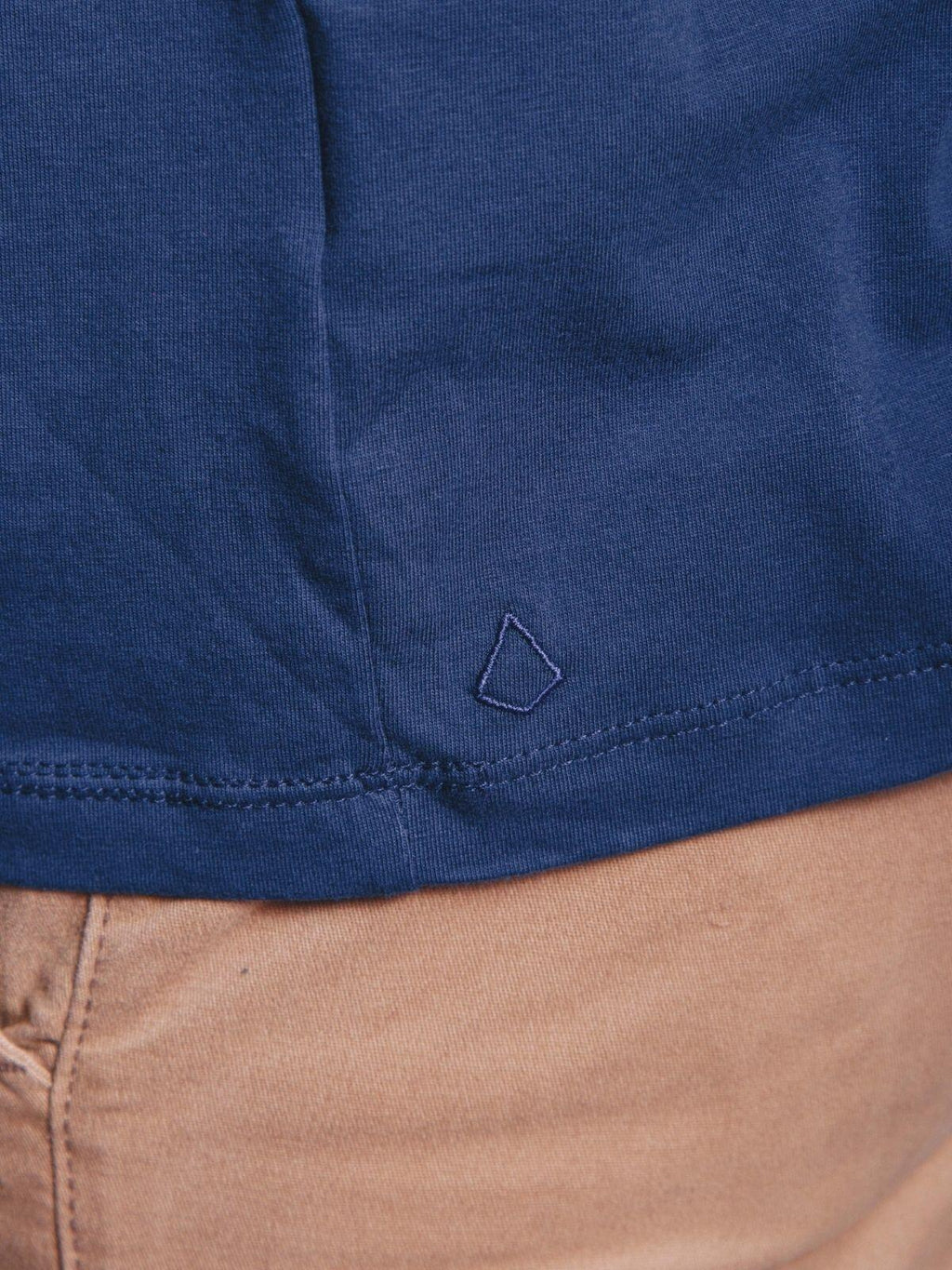 Camiseta Egípcio Gola Redonda Azul Navy