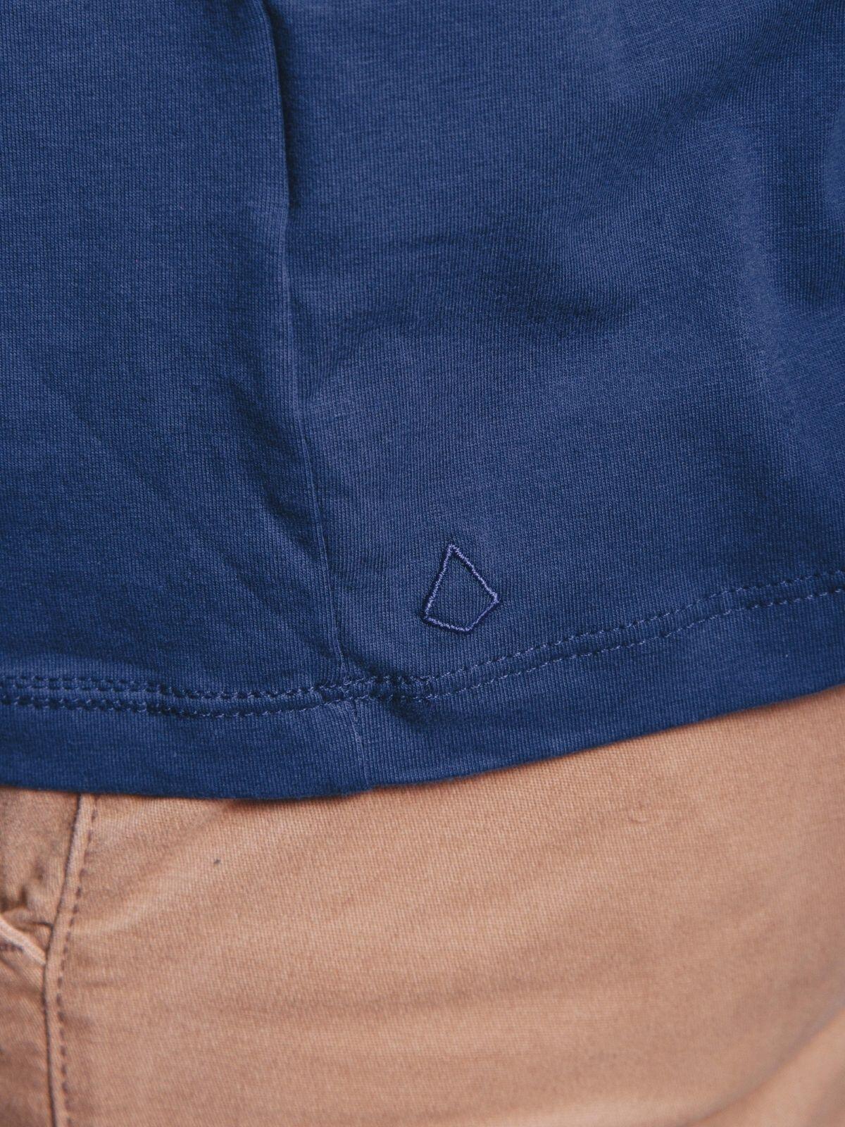 Camiseta Egípcio Gola Redonda Azul Navy