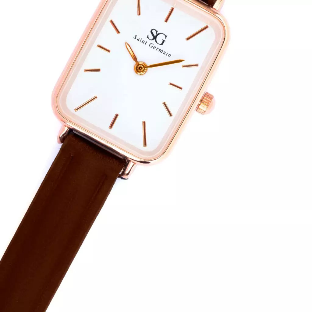 Relógio Feminino Quadrado Square Bronx Rosé Gold
