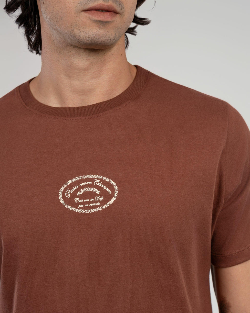 Camiseta Estampada Champion Marrom