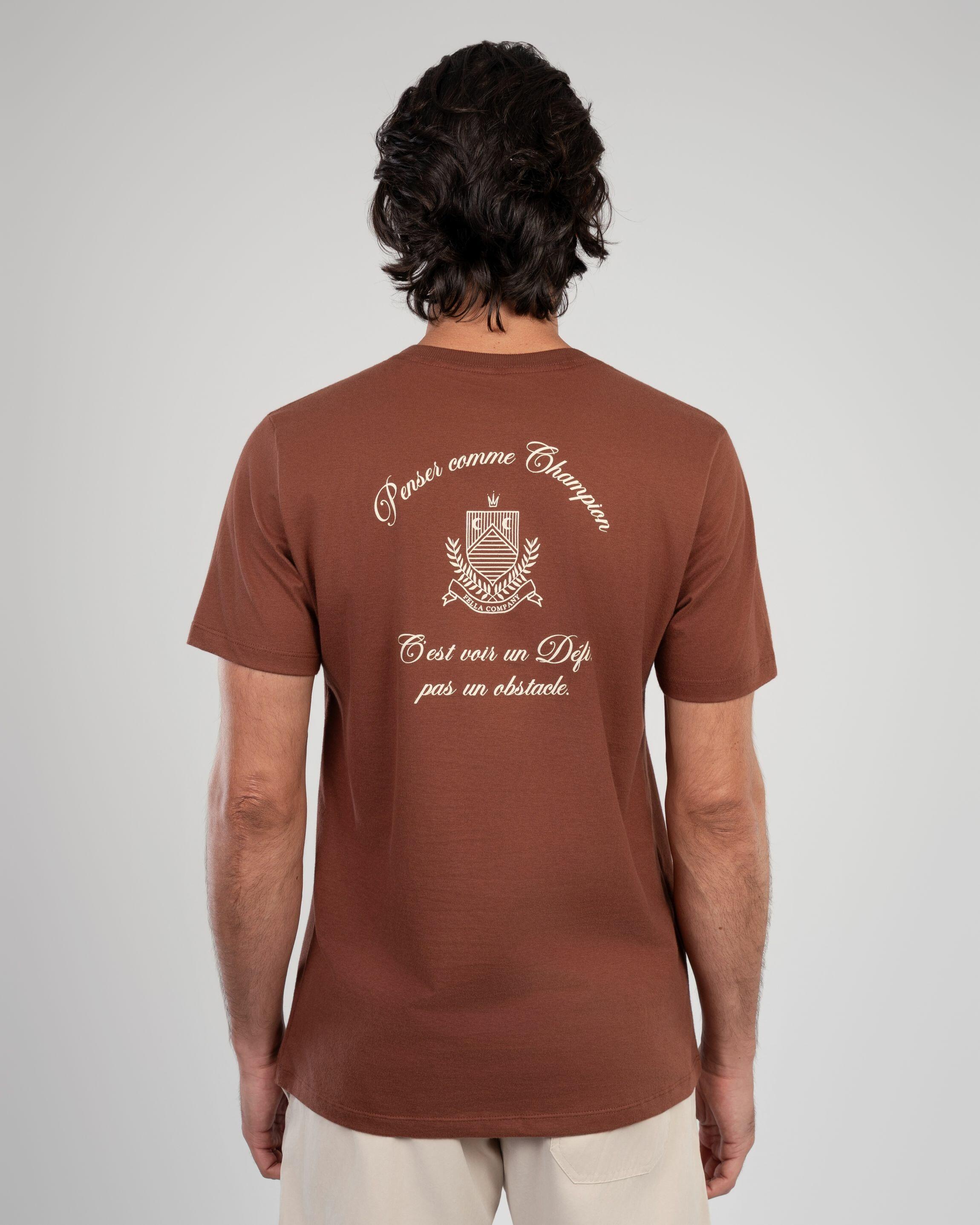 Camiseta Estampada Champion Marrom