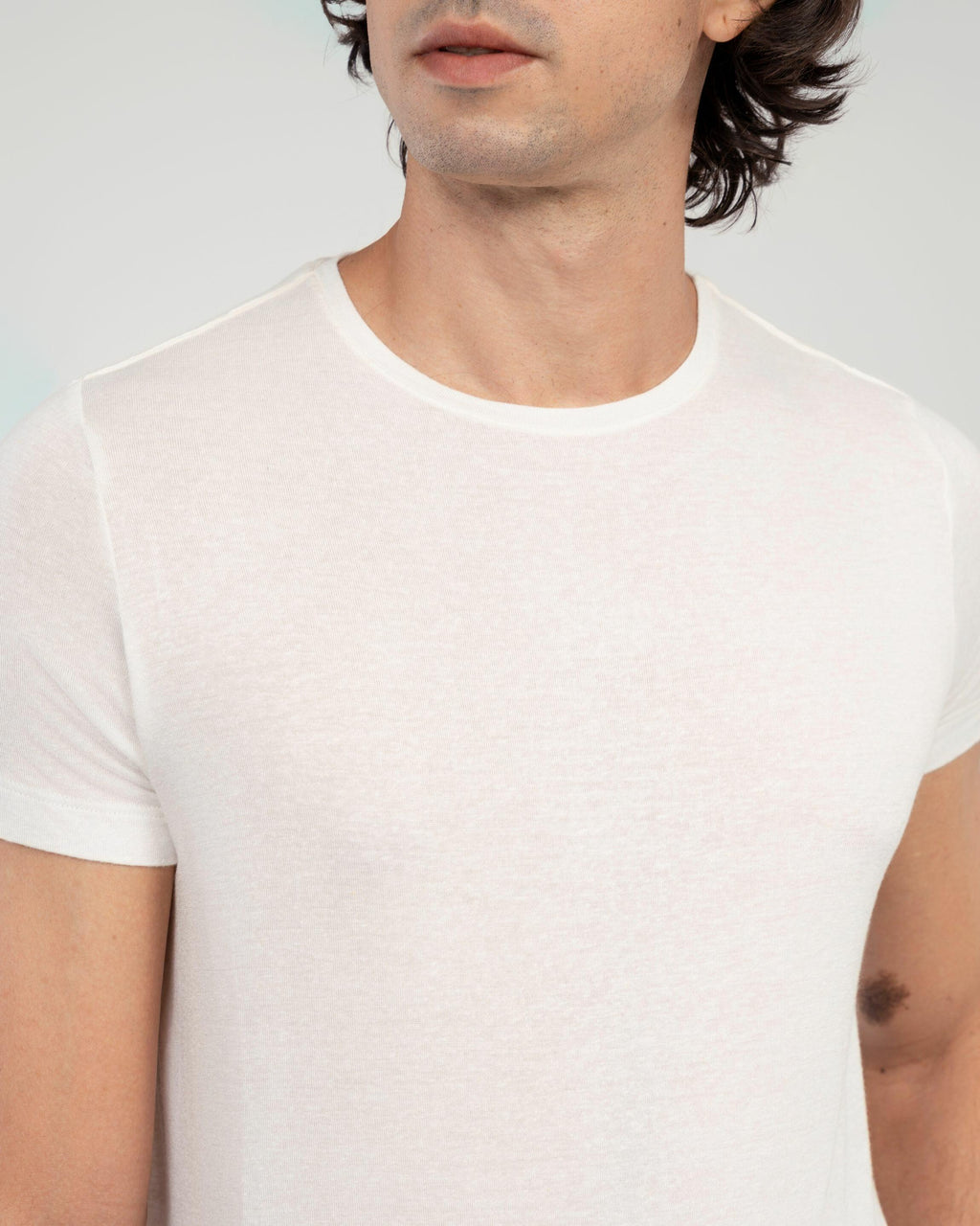 Camiseta Linen Cmst Linen Bege