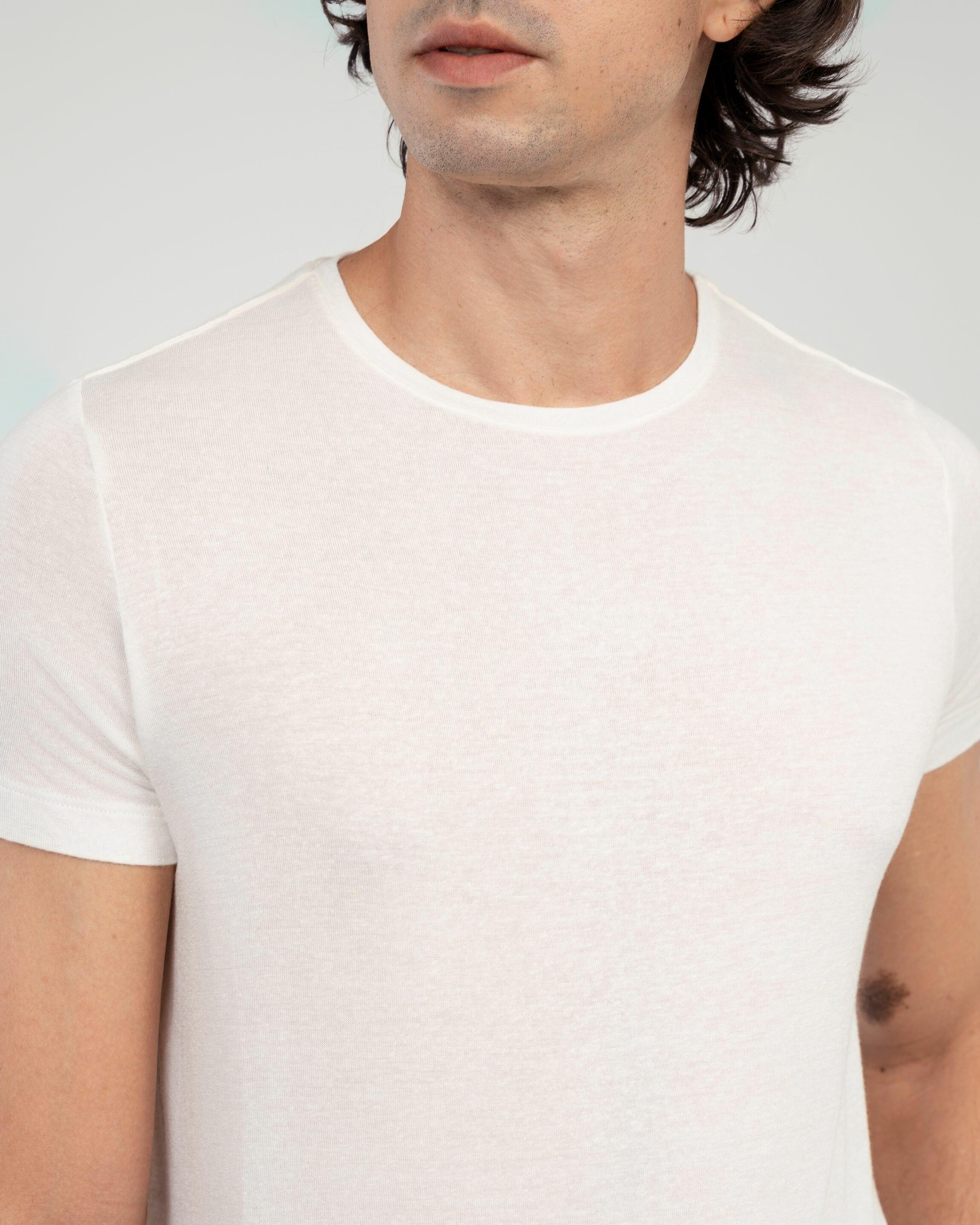 Camiseta Linen Cmst Linen Bege