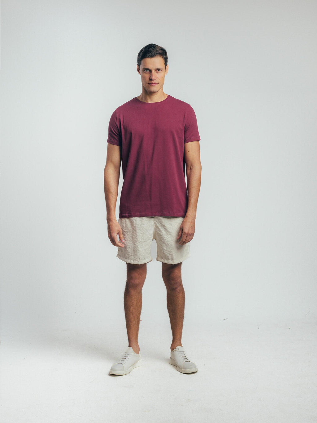 Camiseta Egípcio Gola Redonda Cabernet