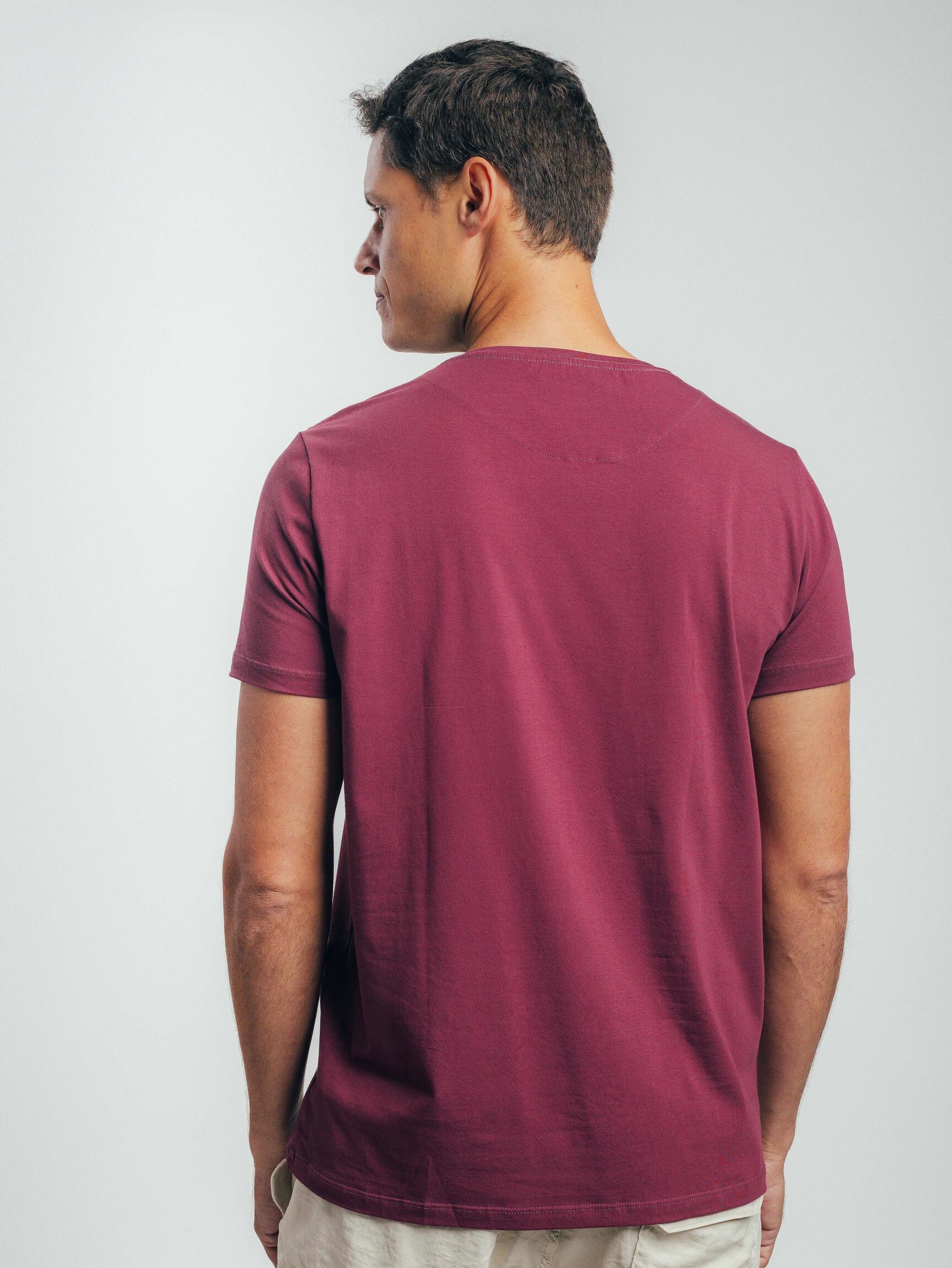Camiseta Egípcio Gola Redonda Cabernet