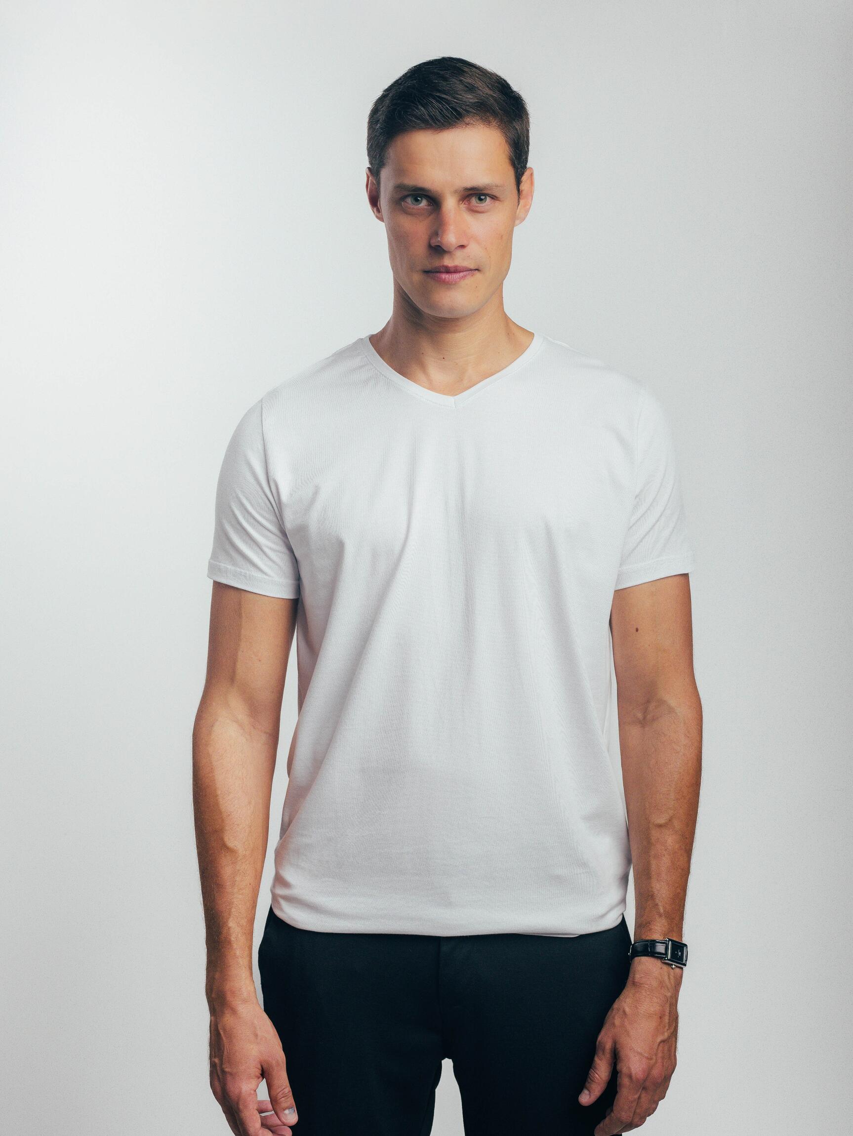 Camiseta Gola V White