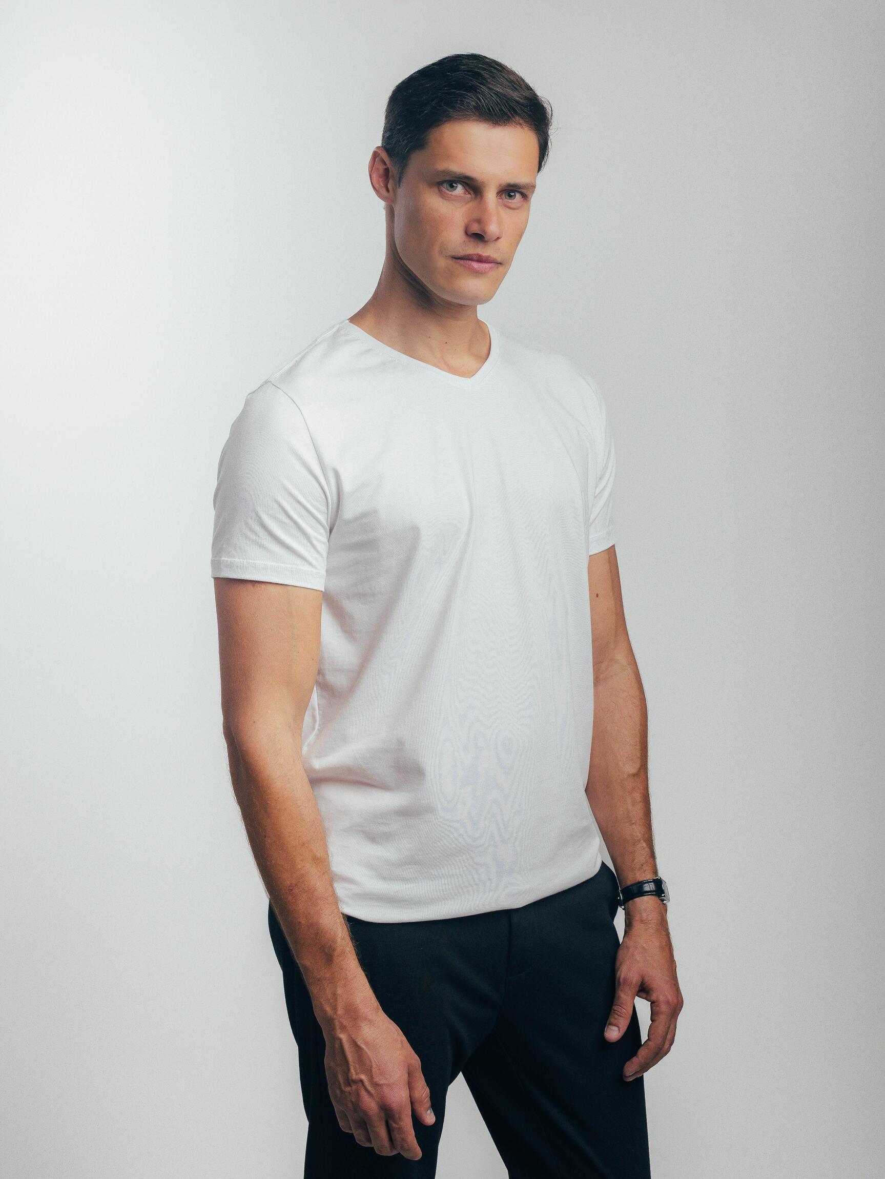 Camiseta Gola V White