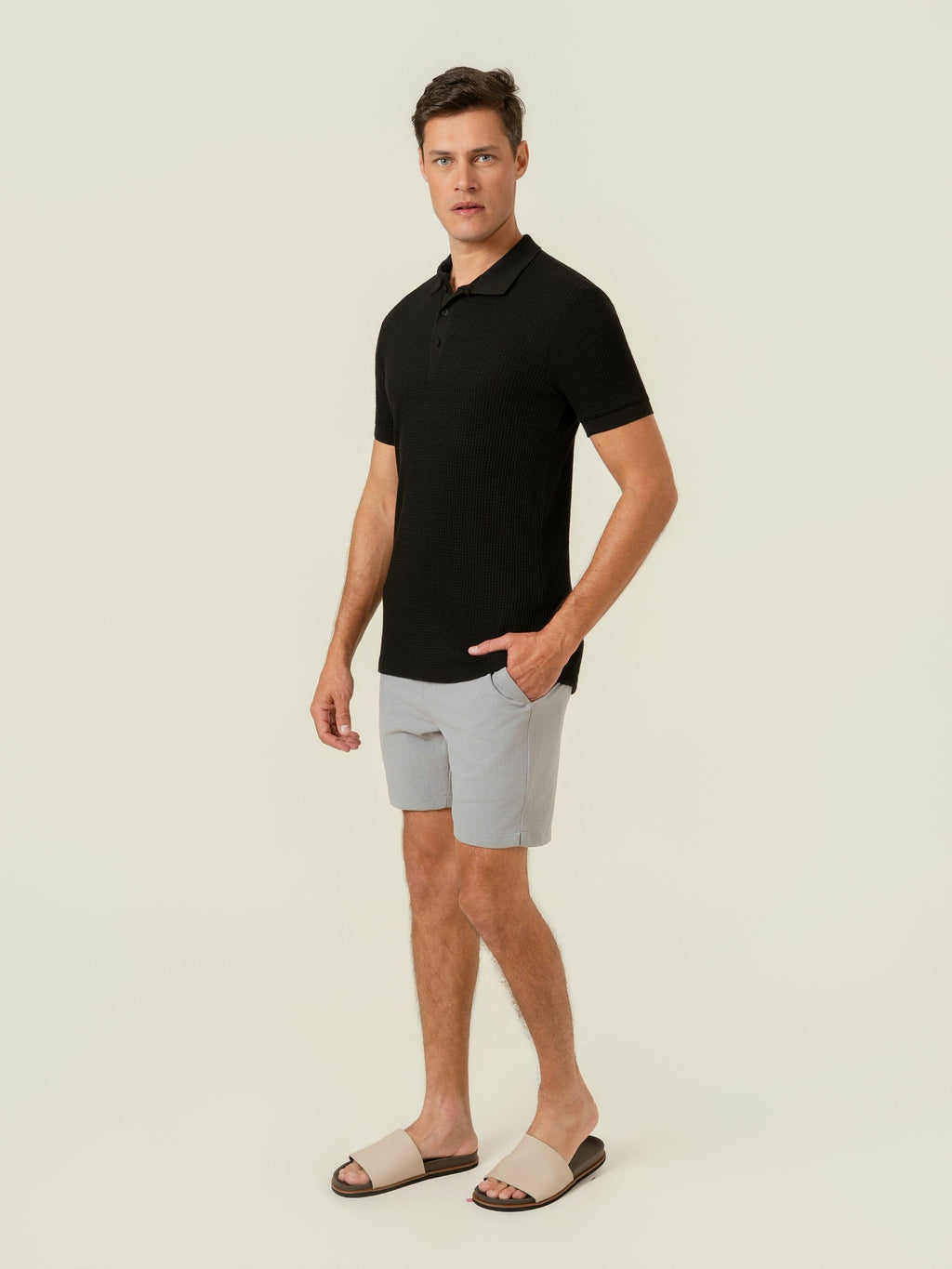 Polo Griglia Nero