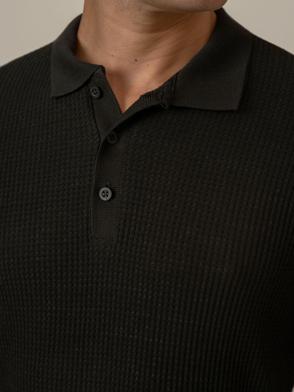 Polo Griglia Nero