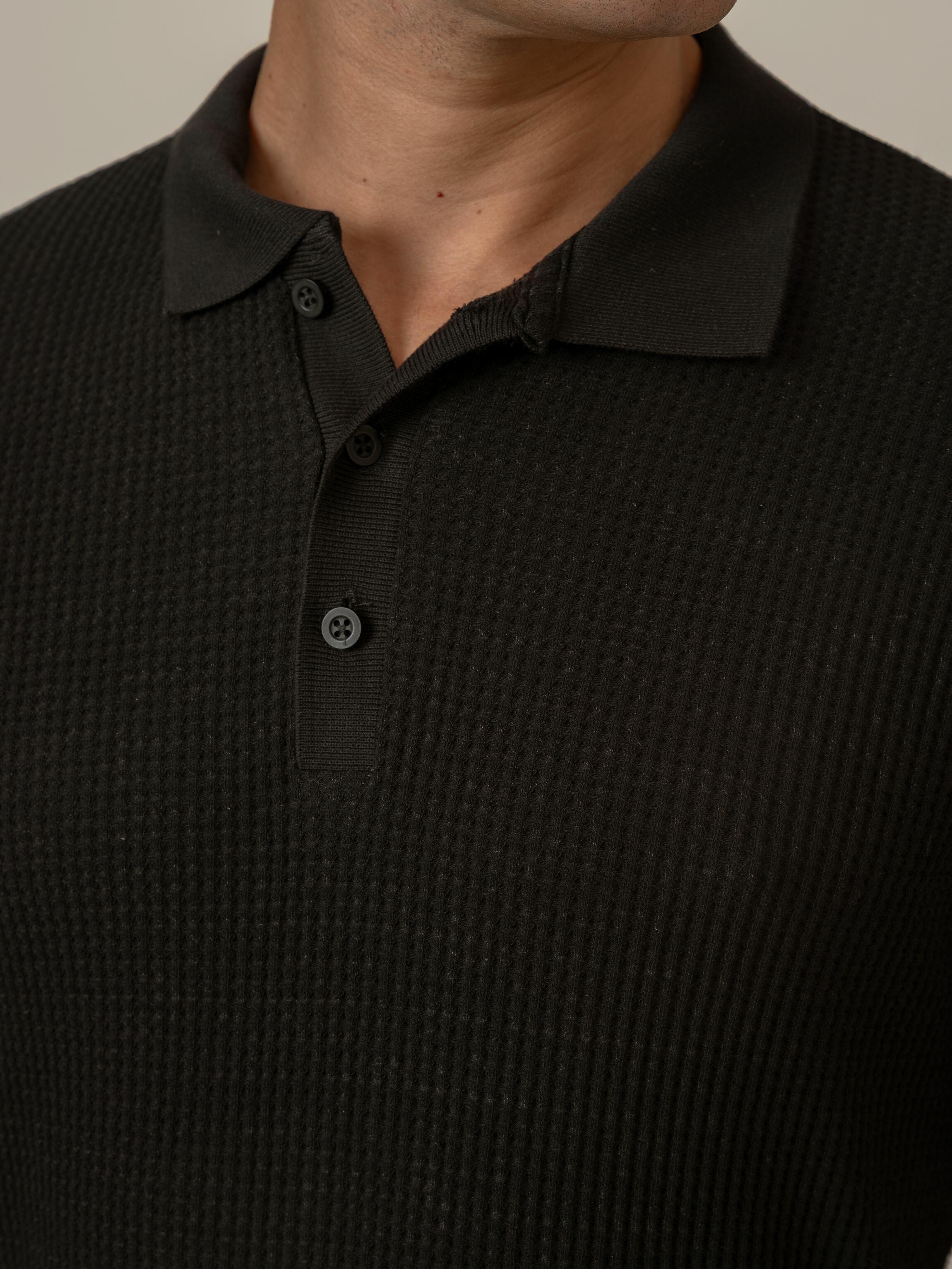 Polo Griglia Nero