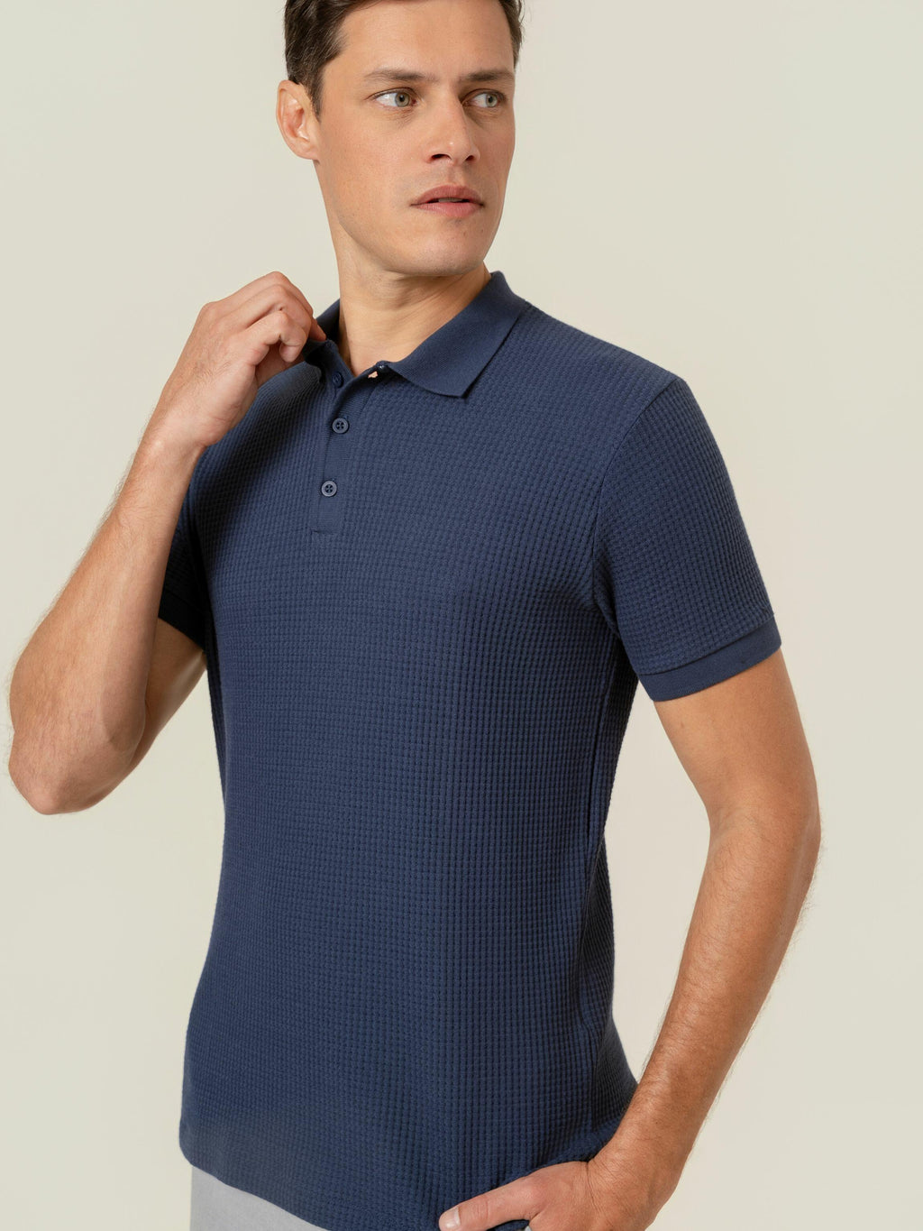 Polo Griglia Navy