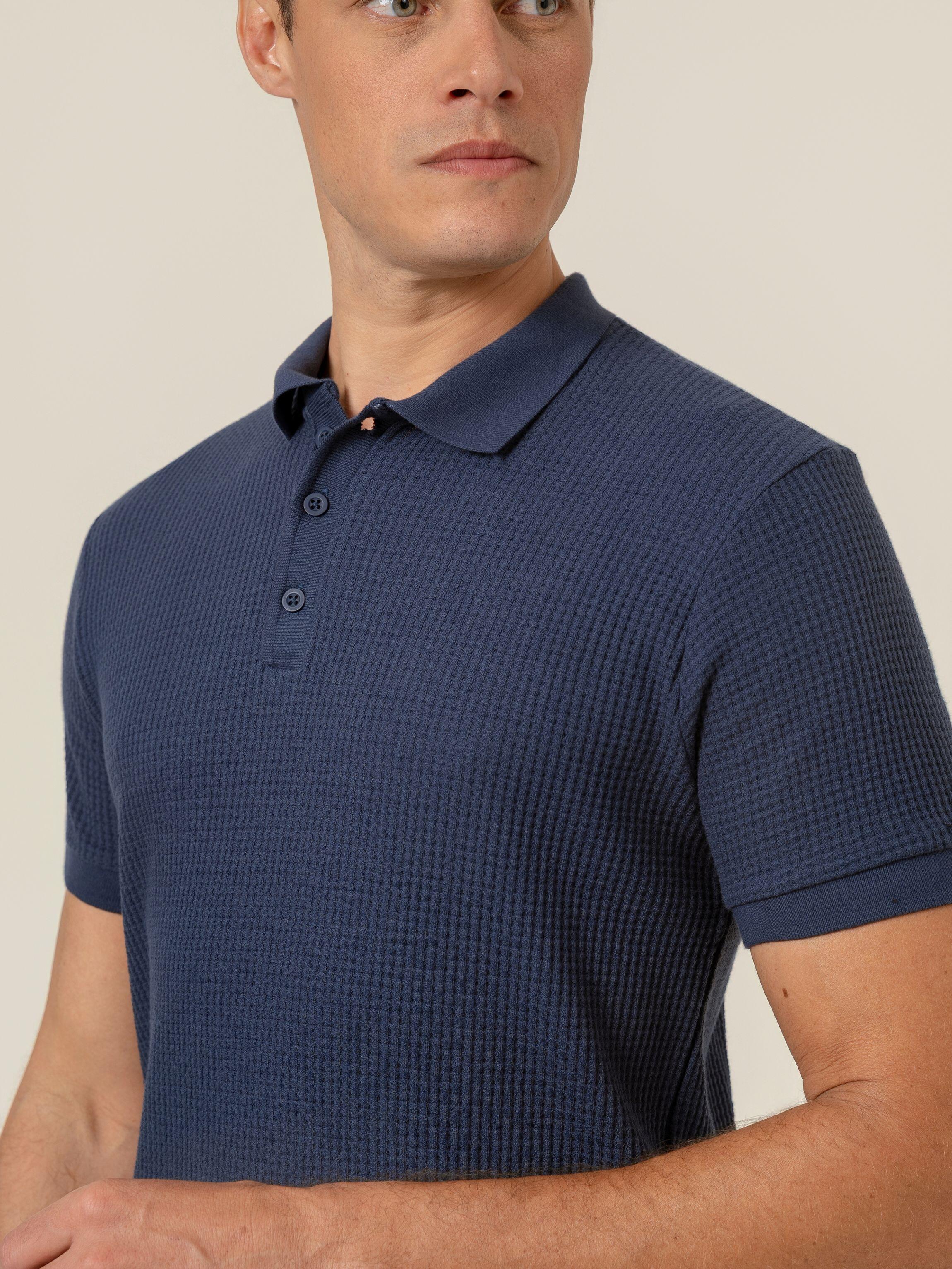 Polo Griglia Navy