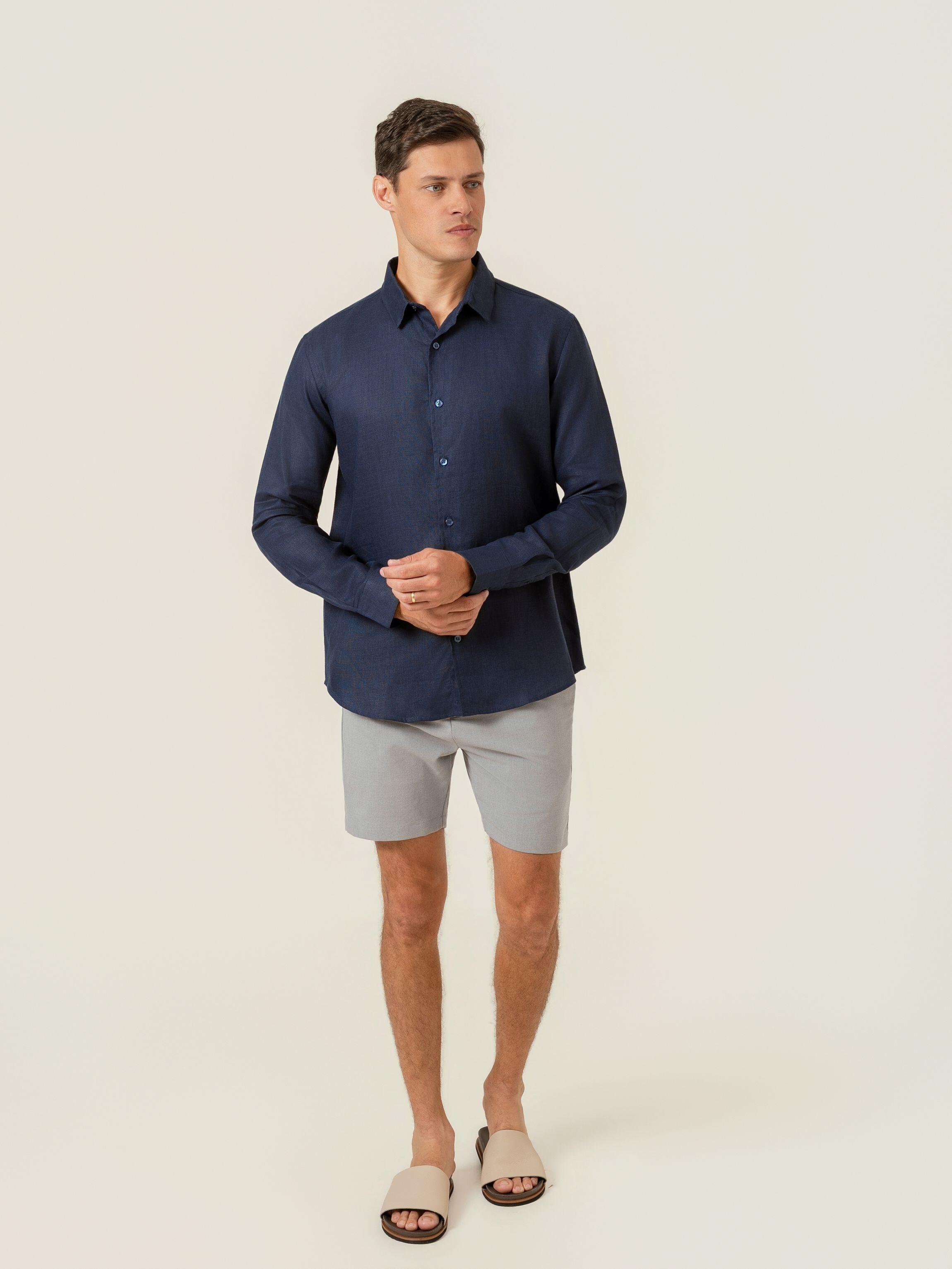 Camisa de Botão ML Puro Linho Marit