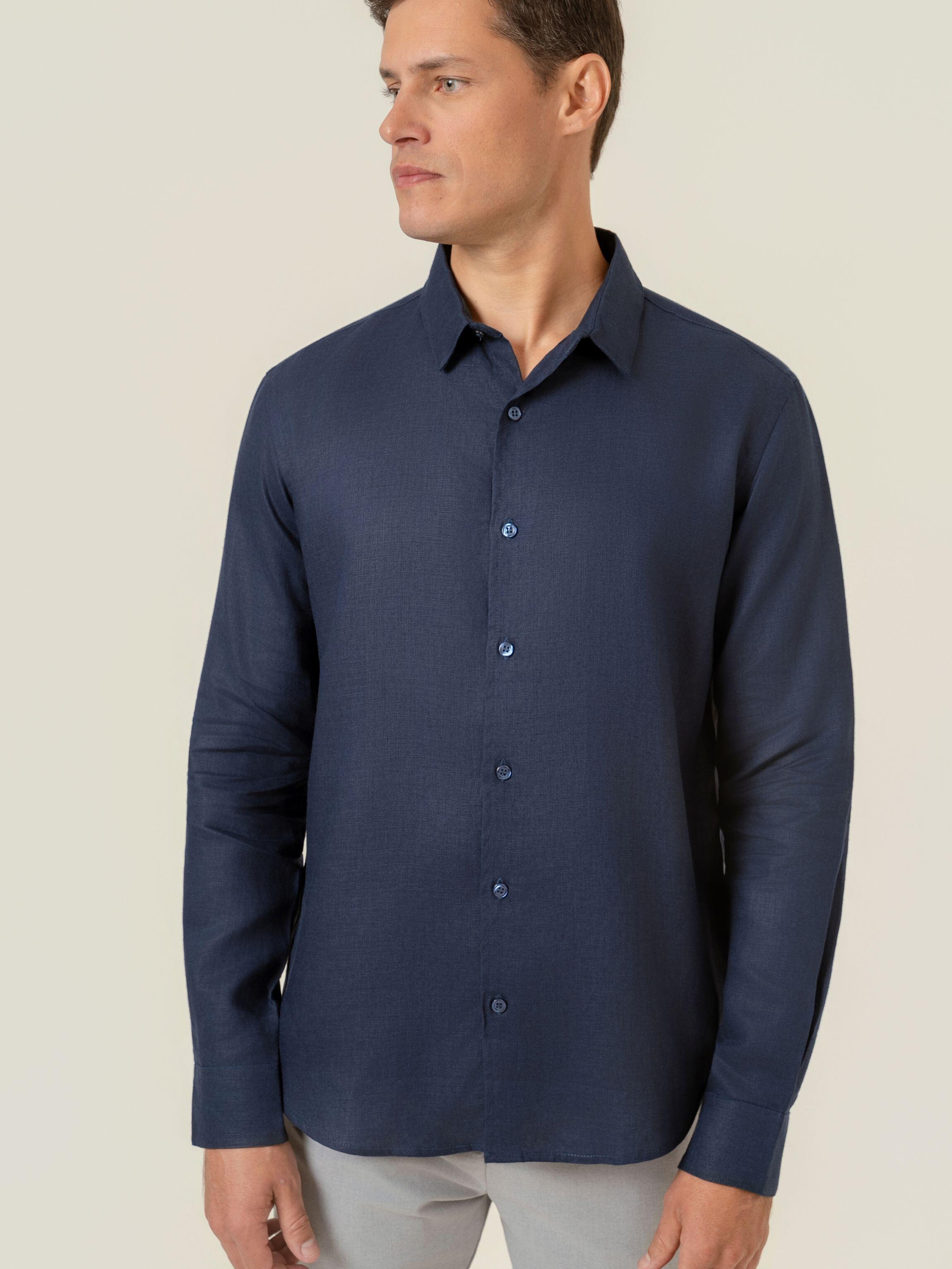 Camisa de Botão ML Puro Linho Marit