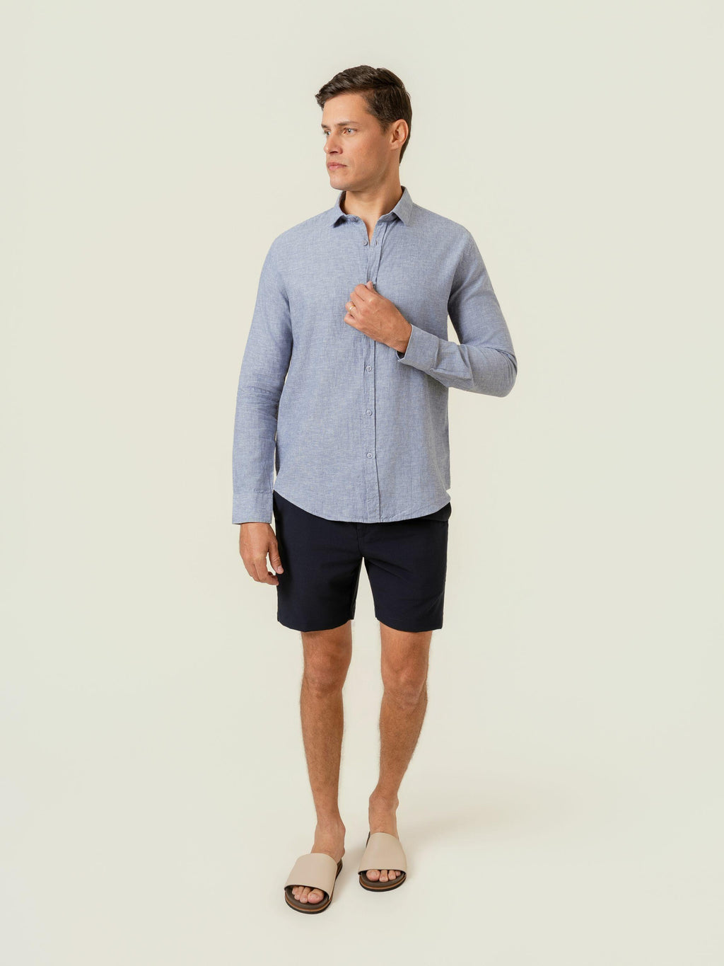 Camisa de Botão ML Linho Pienza Flint