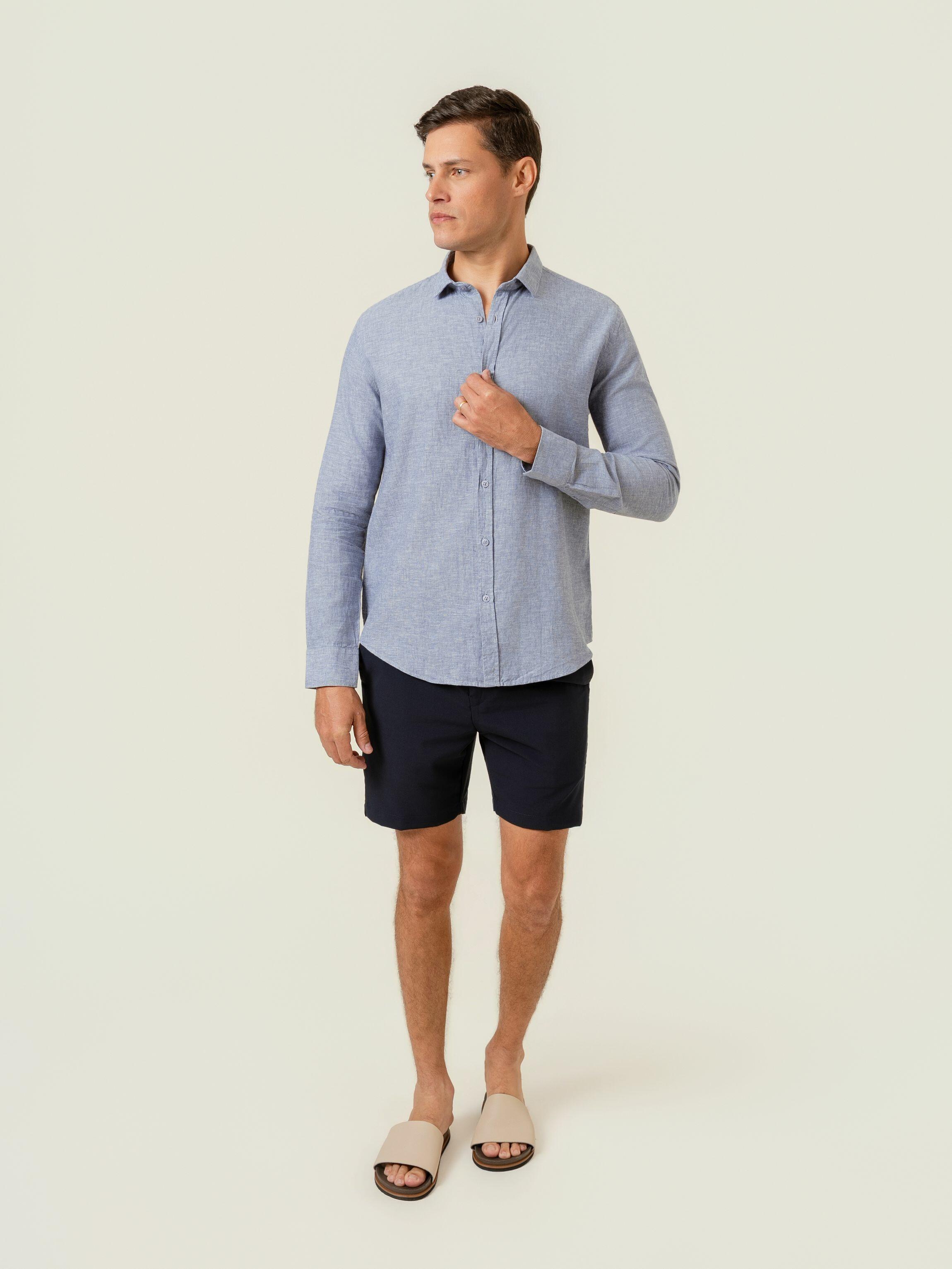 Camisa de Botão ML Linho Pienza Flint