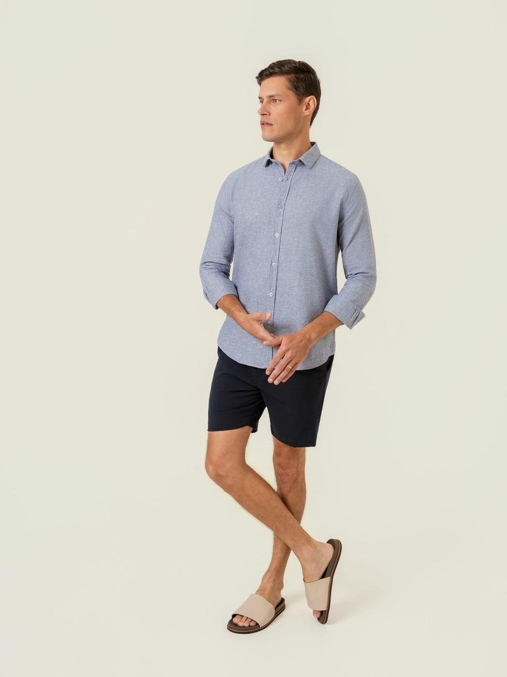 Camisa de Botão ML Linho Pienza Flint