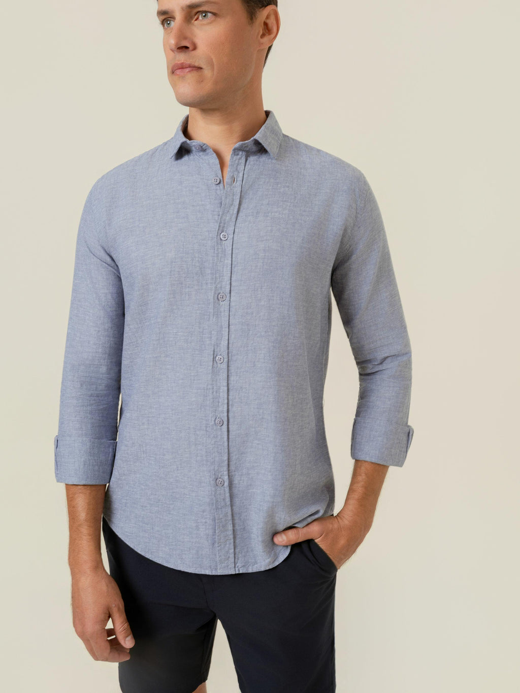 Camisa de Botão ML Linho Pienza Flint