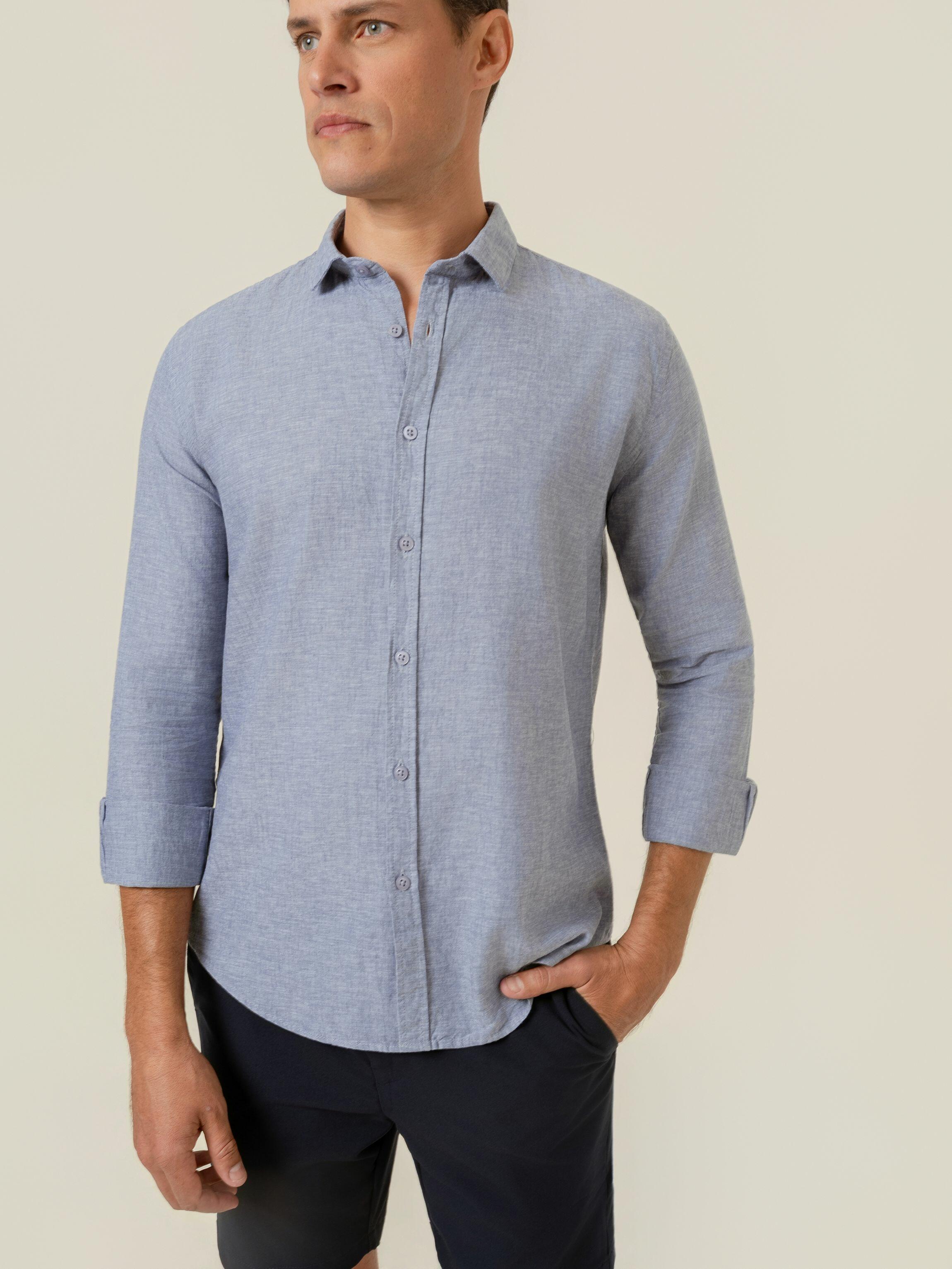 Camisa de Botão ML Linho Pienza Flint