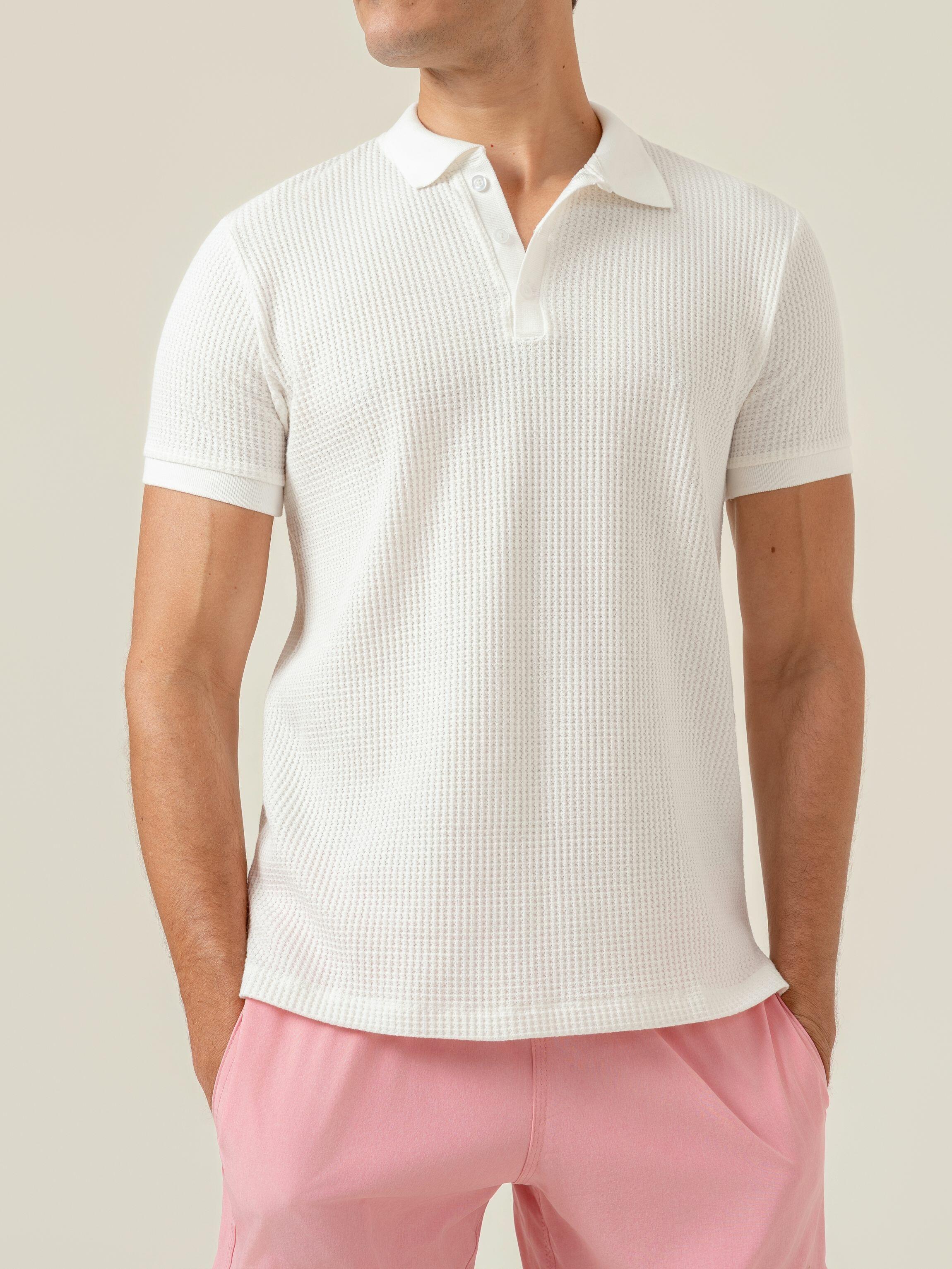 Polo Griglia Avorio
