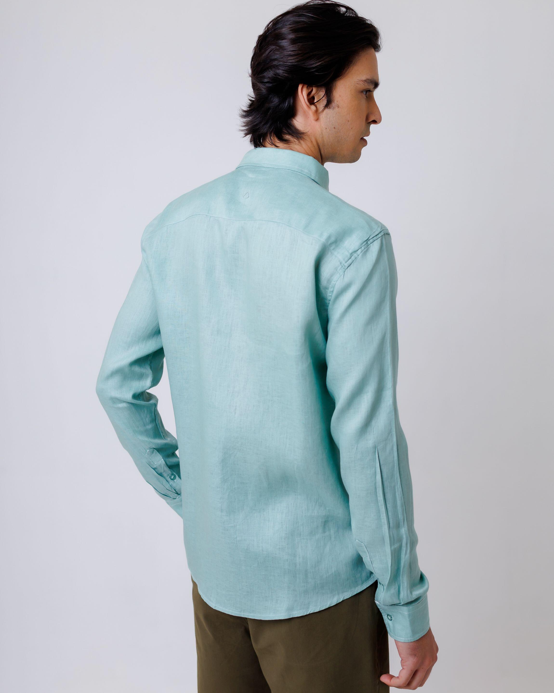 Camisa de Botão ML Puro Linho Mint