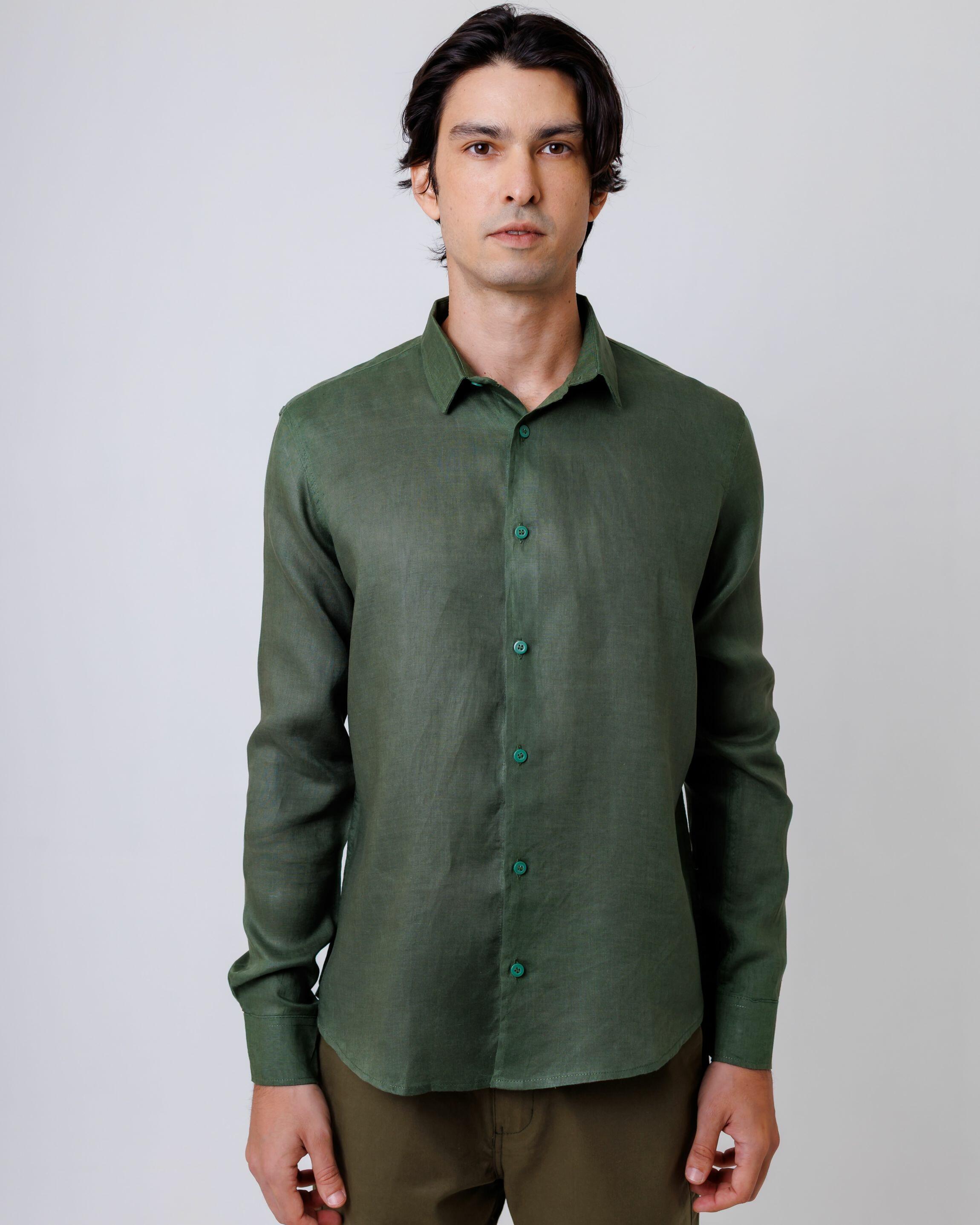 Camisa de Botão ML Puro Linho Allig
