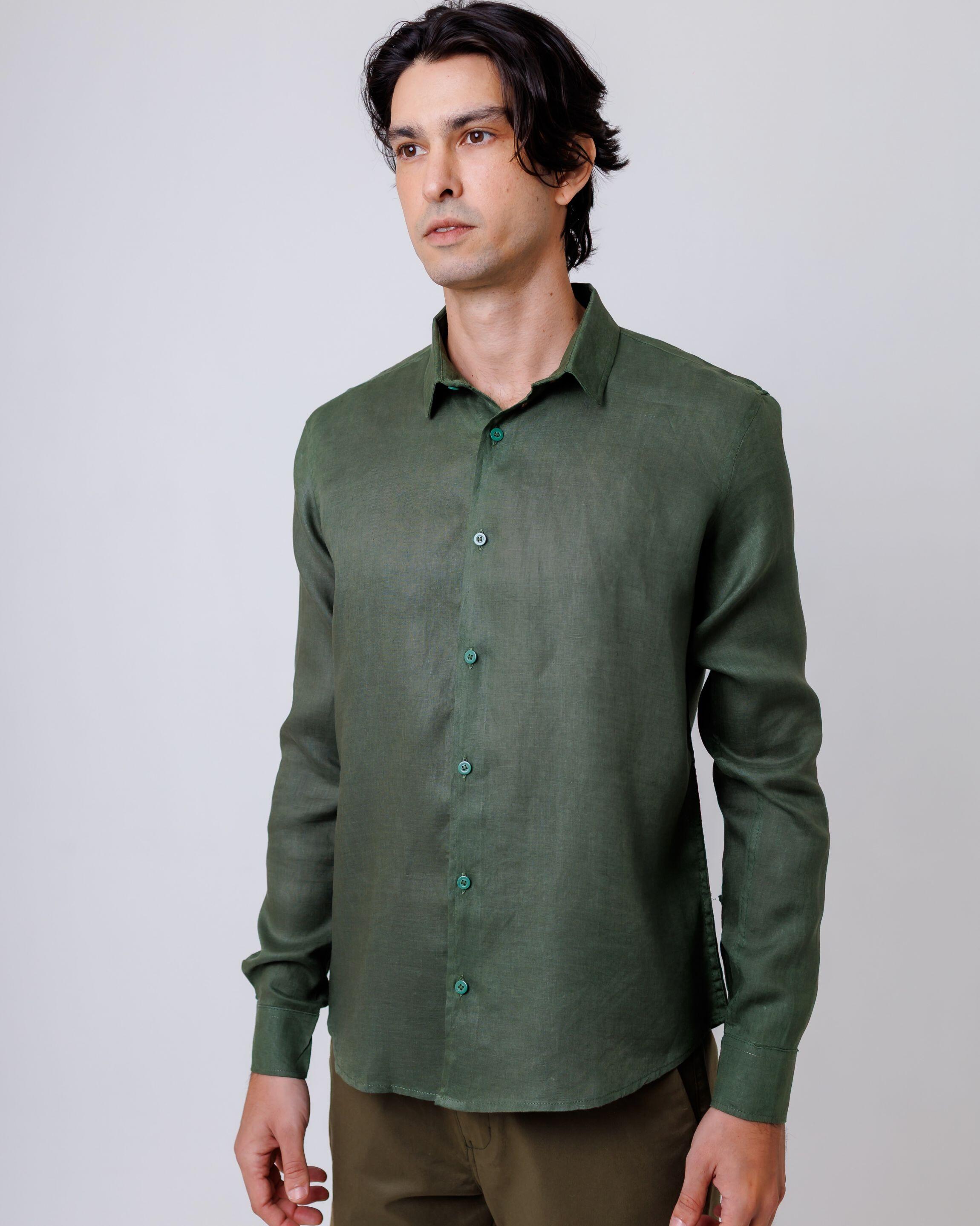 Camisa de Botão ML Puro Linho Allig