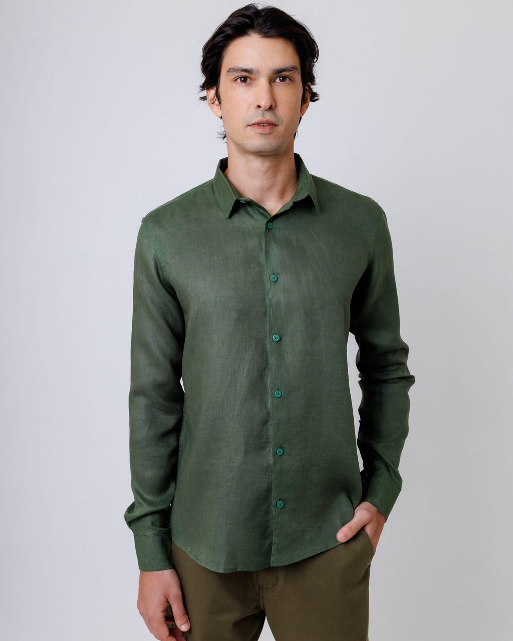 Camisa de Botão ML Puro Linho Allig