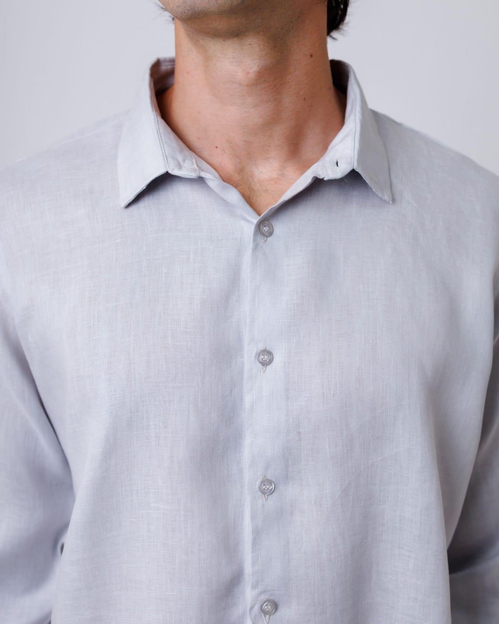 Camisa de Botão ML Puro Linho Rain