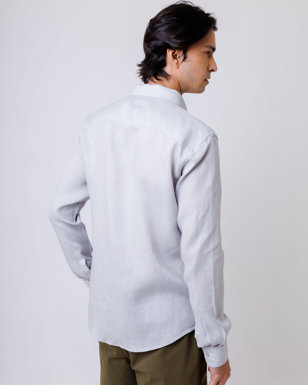 Camisa de Botão ML Puro Linho Rain