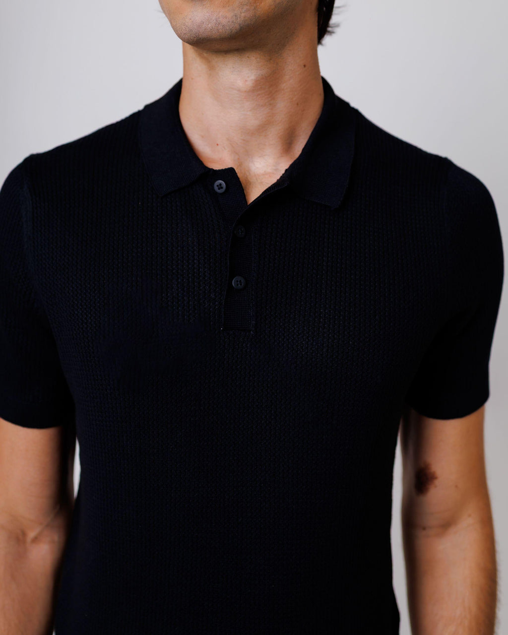 Polo Tricot Polo Black