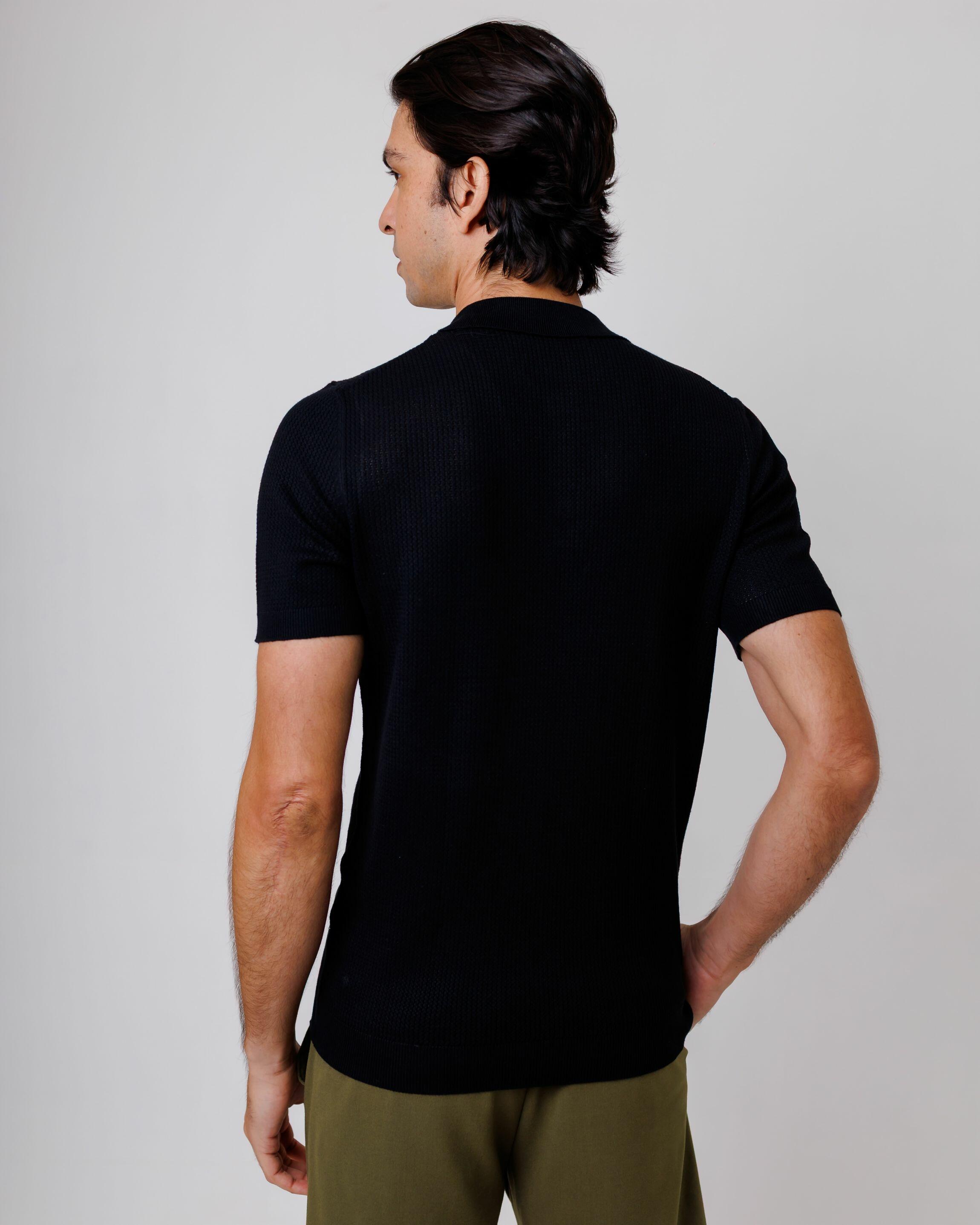 Polo Tricot Polo Black
