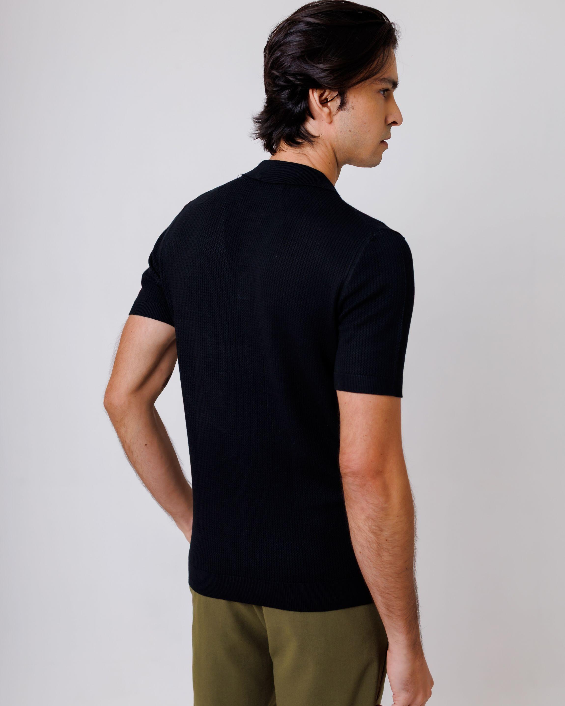 Polo Tricot Polo Black